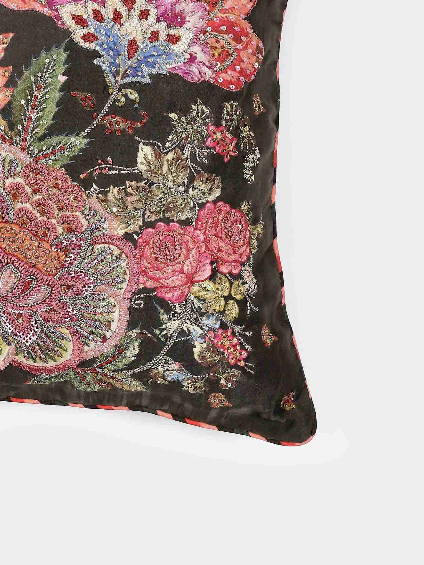 Green Floret Cushion