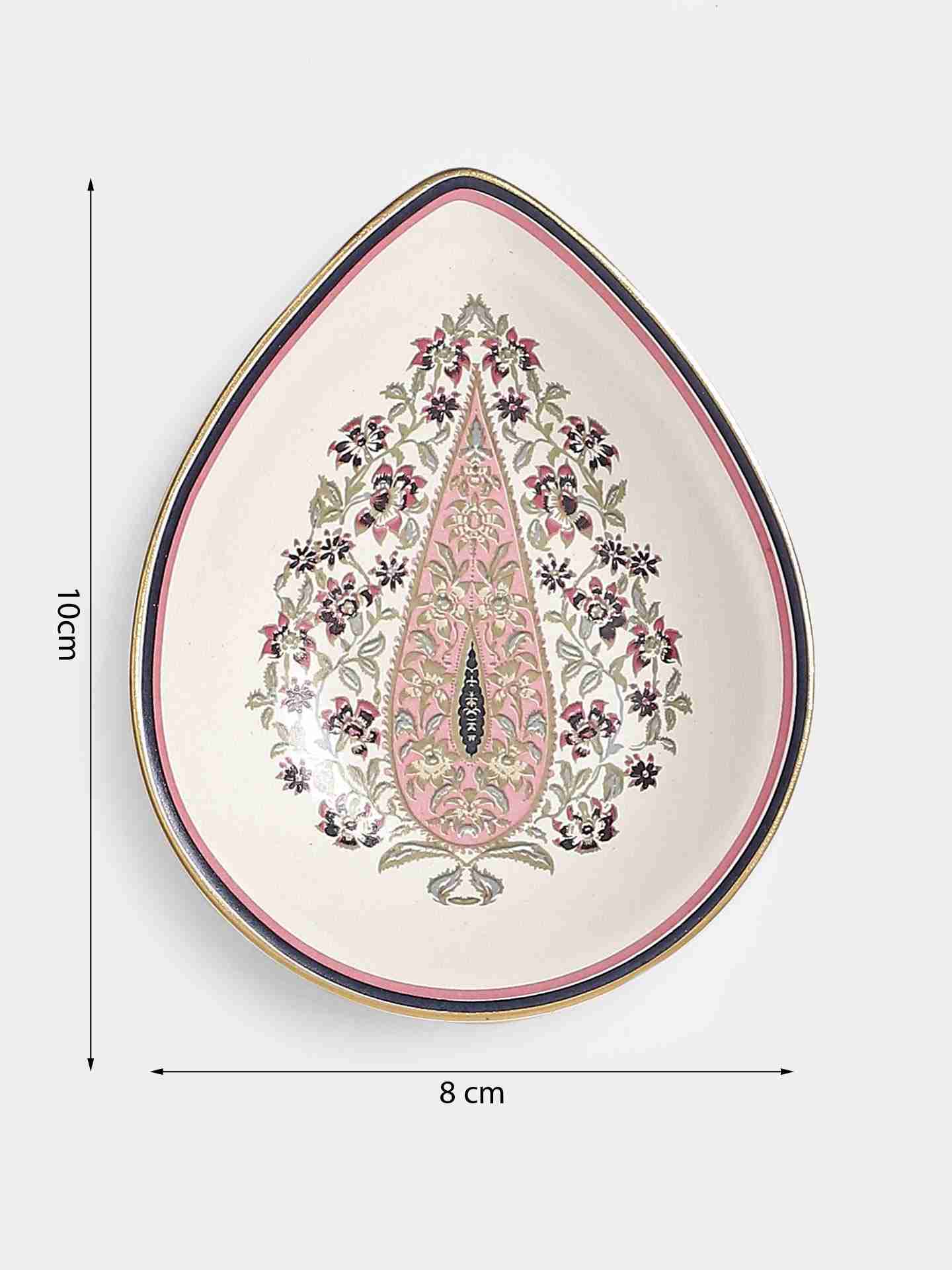 Beige & Pink  Minar Diya (Set Of 4)