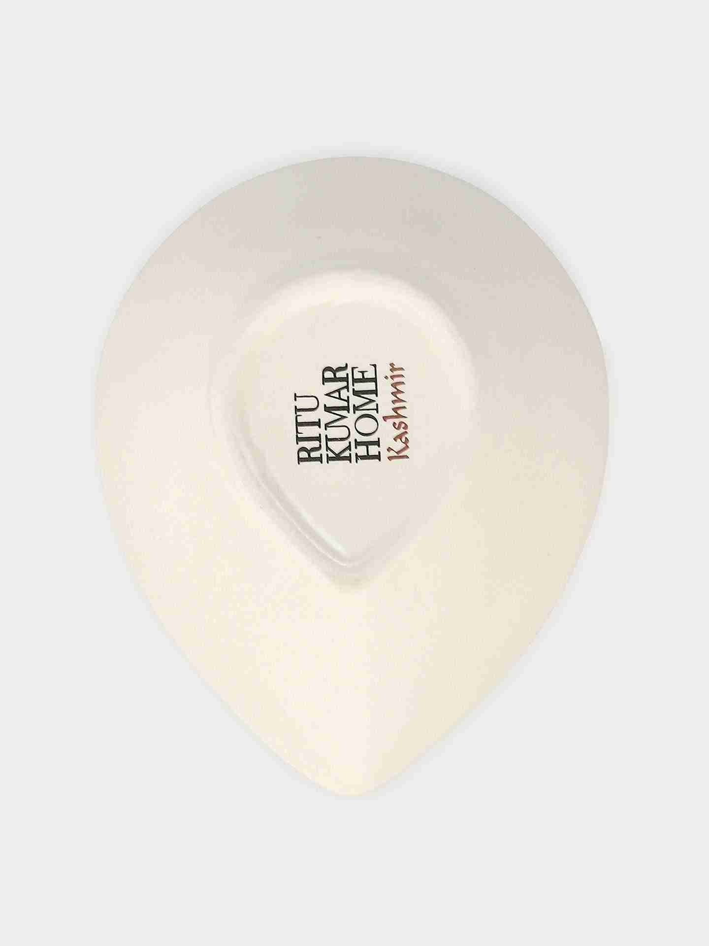 Ivory Kashmiri Booti Diya (Set Of 4)