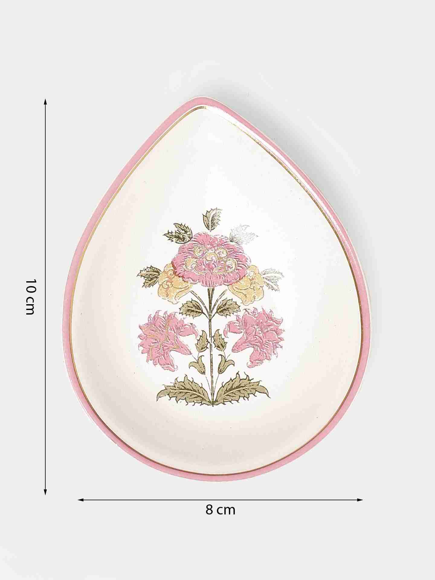 Pink & Beige Koshambi Diya (Set Of 4)