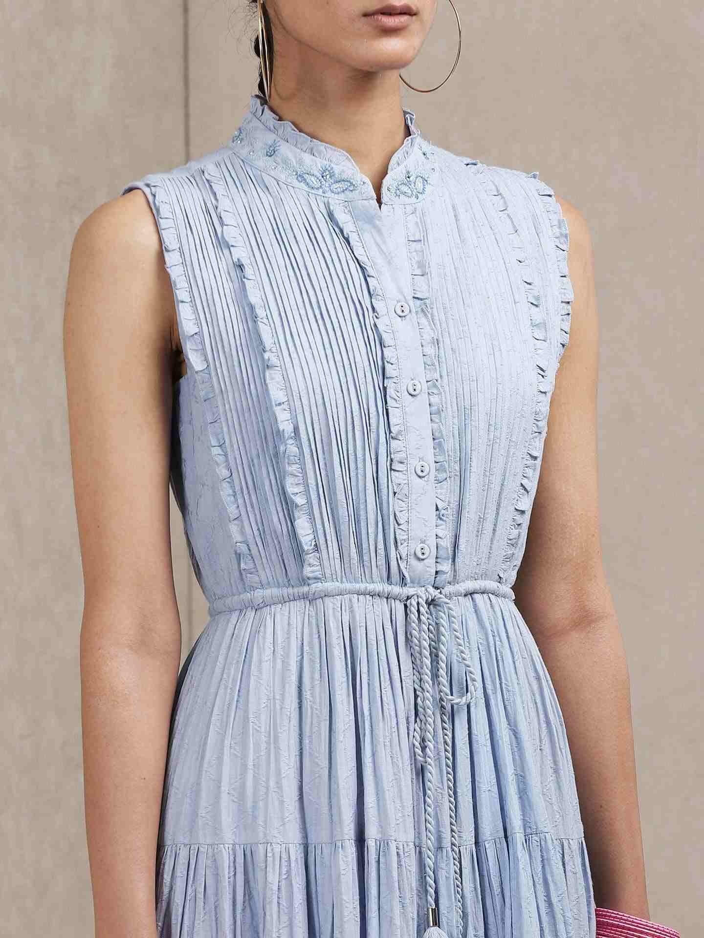 Powder Blue Potpourri Cotton Dress