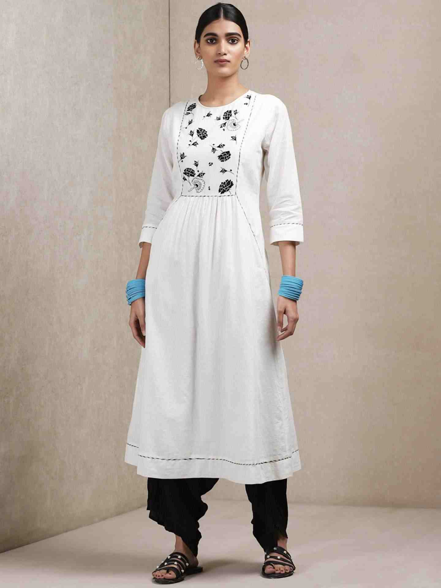 White Classic Cotton Dress