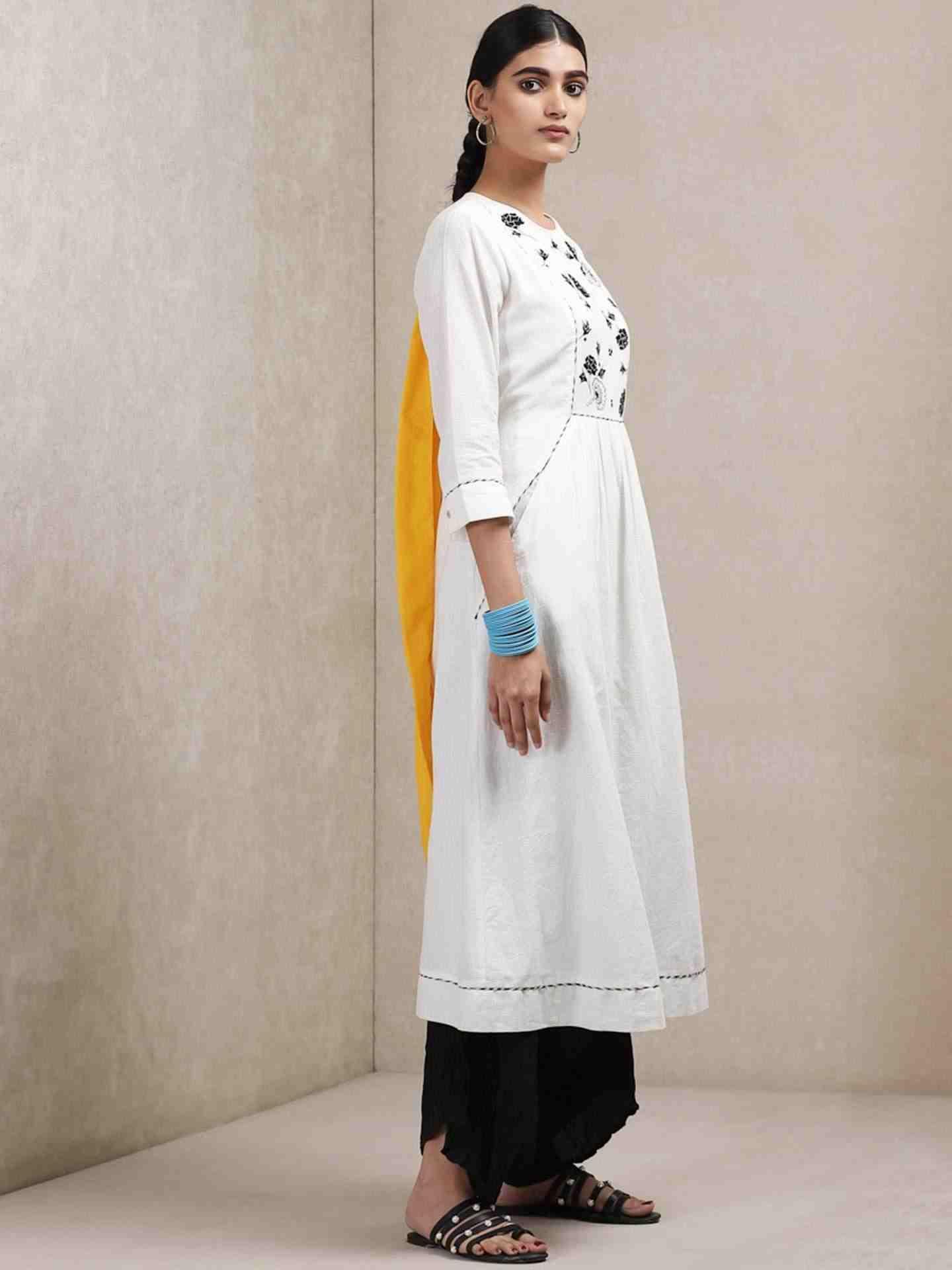 White Classic Cotton Dress