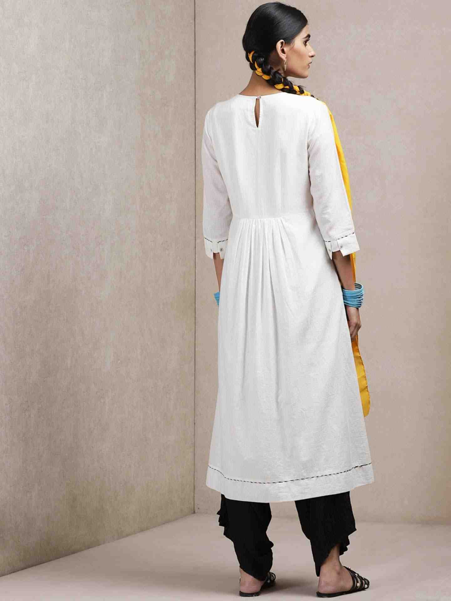 White Classic Cotton Dress