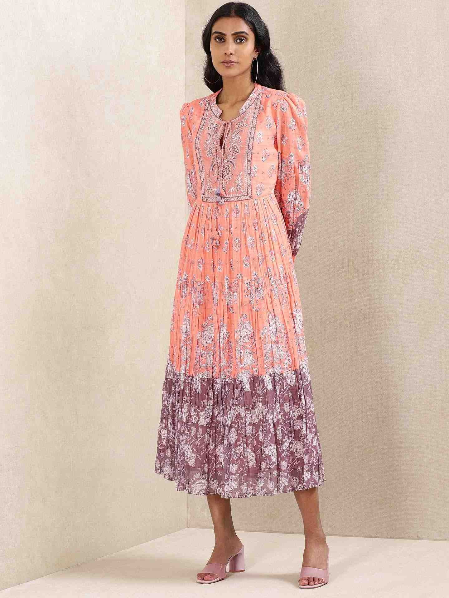 Peach Ratrani Dress