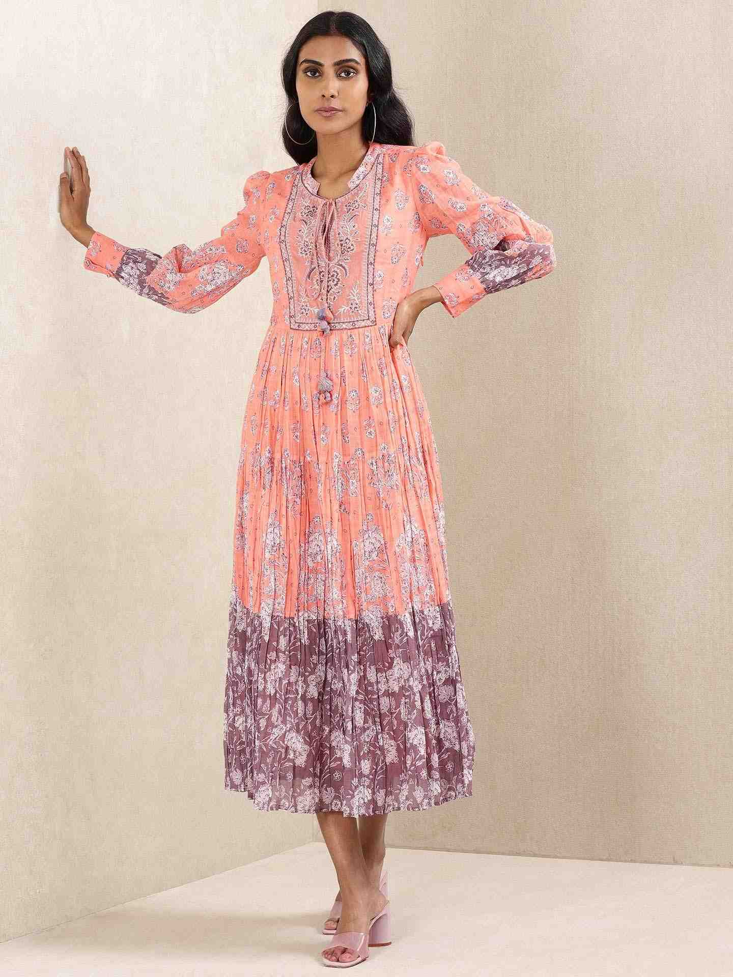 Peach Ratrani Dress
