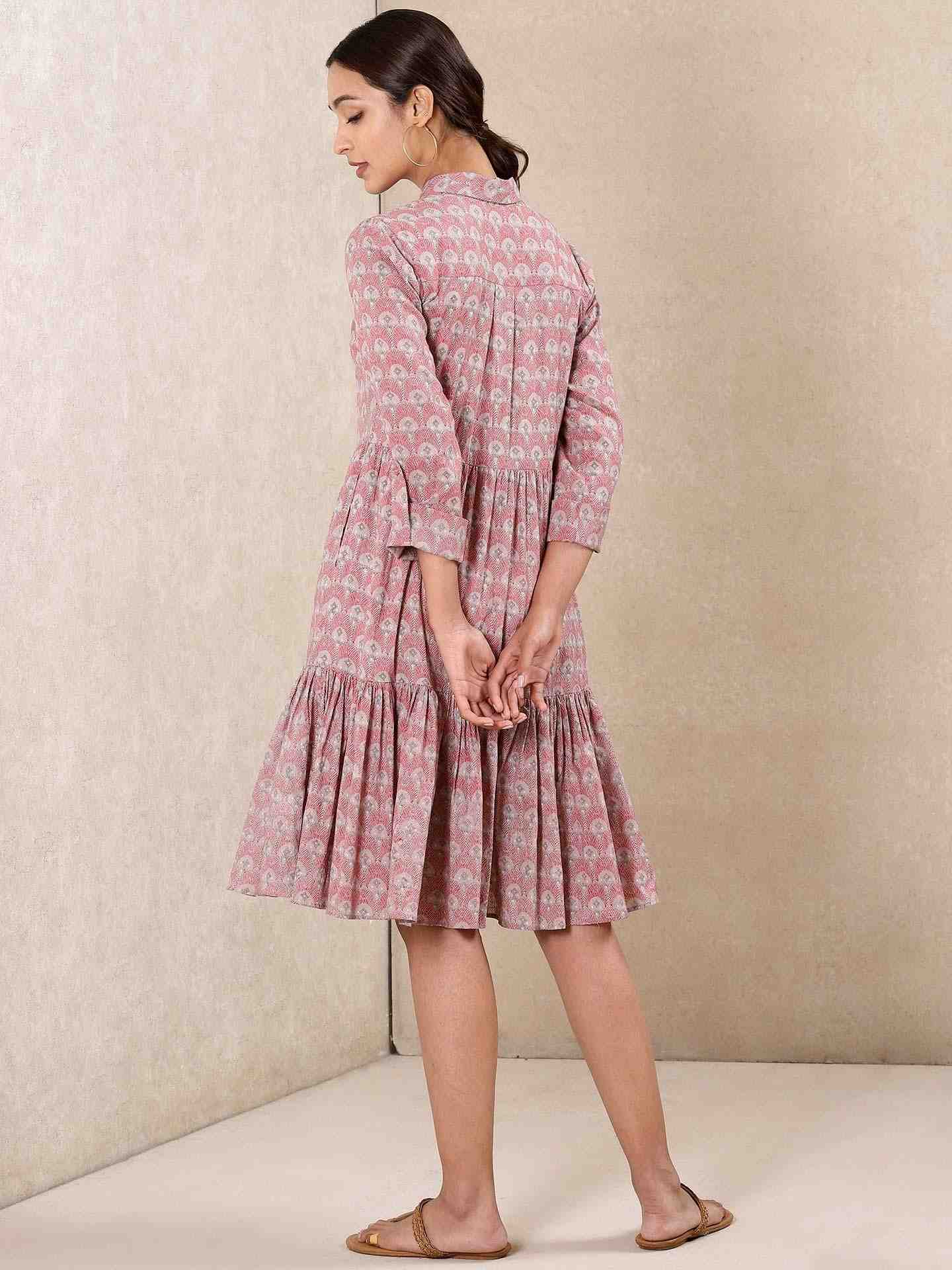 Red Modern Minimalist Cotton Dress