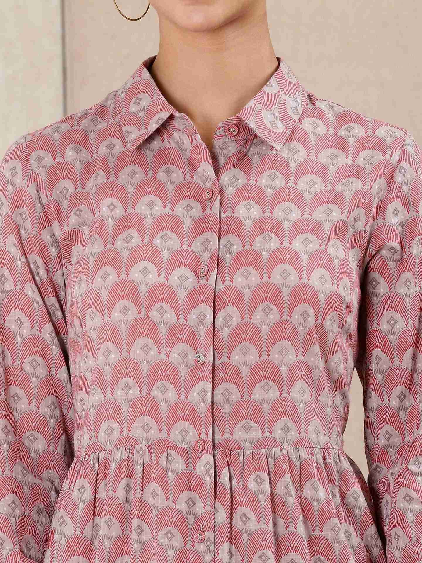 Red Modern Minimalist Cotton Dress