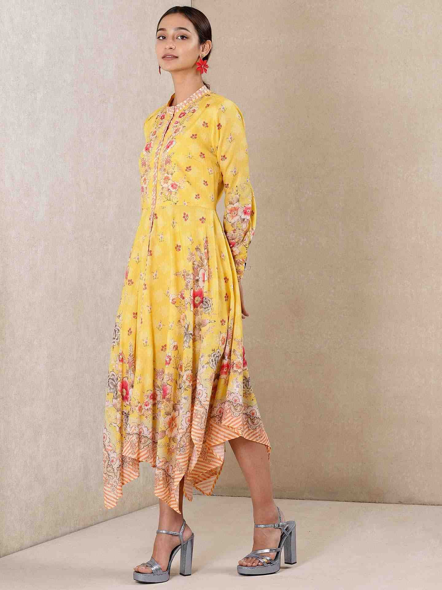Yellow Vintage Bright Dress