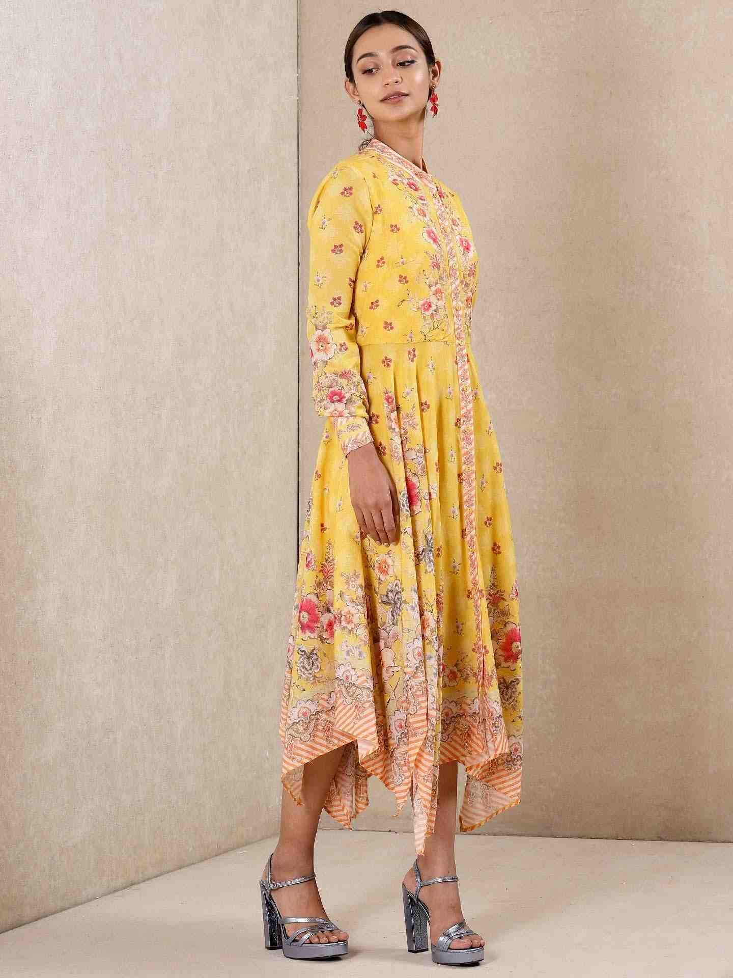 Yellow Vintage Bright Dress