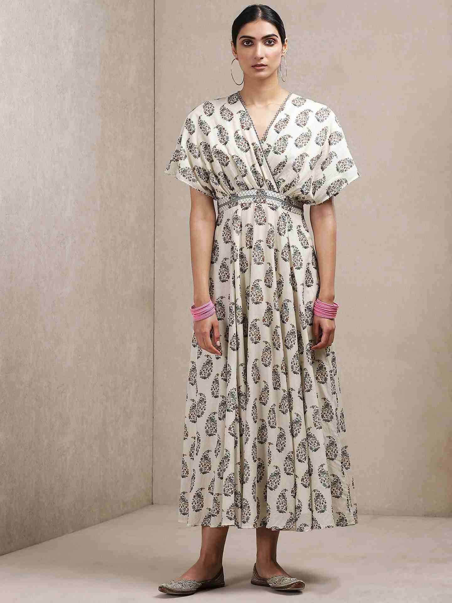 Beige Classic Kaftan Dress