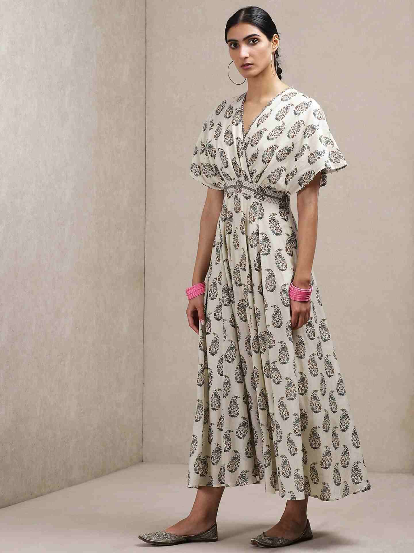 Beige Classic Kaftan Dress