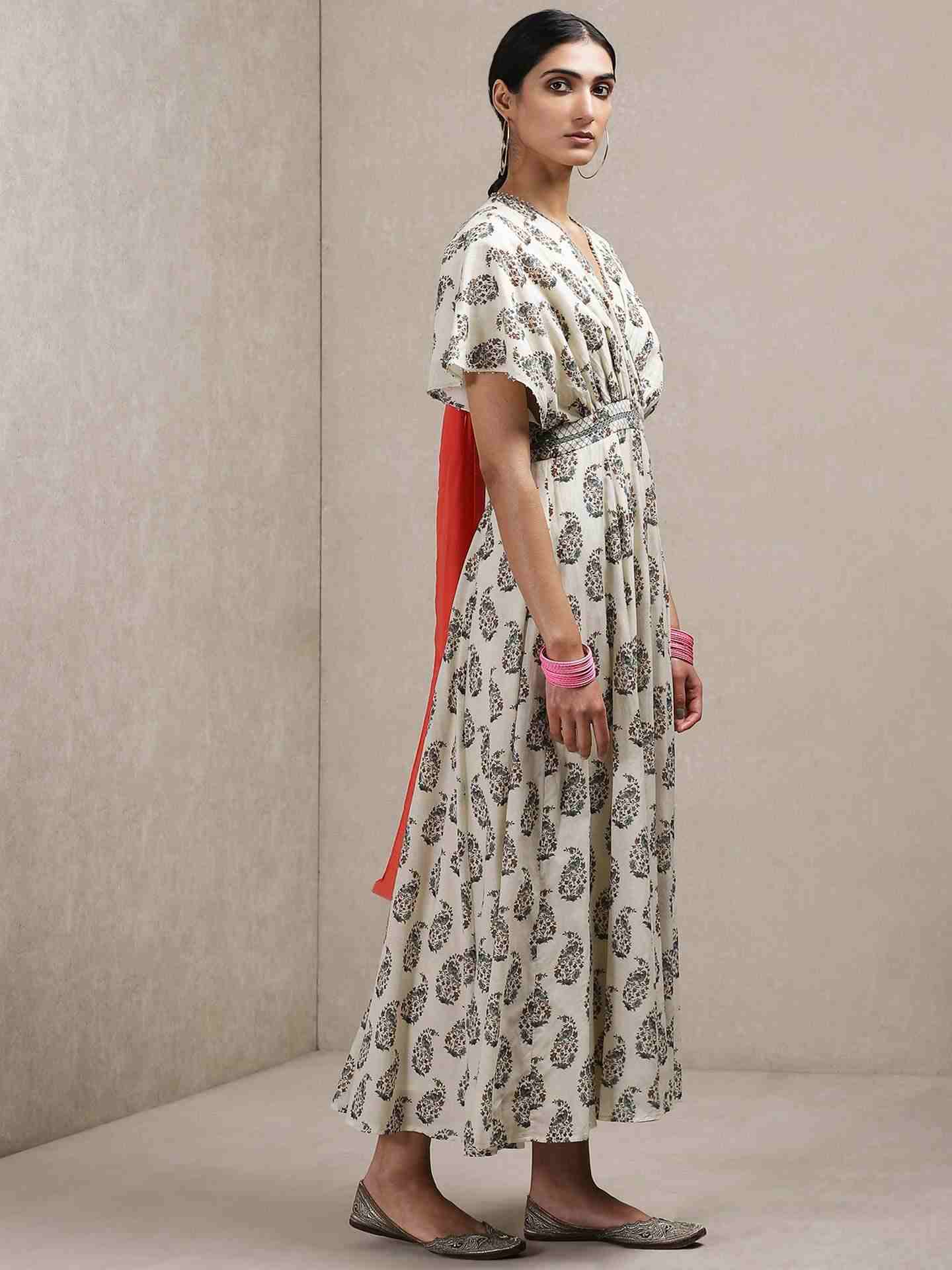 Beige Classic Kaftan Dress