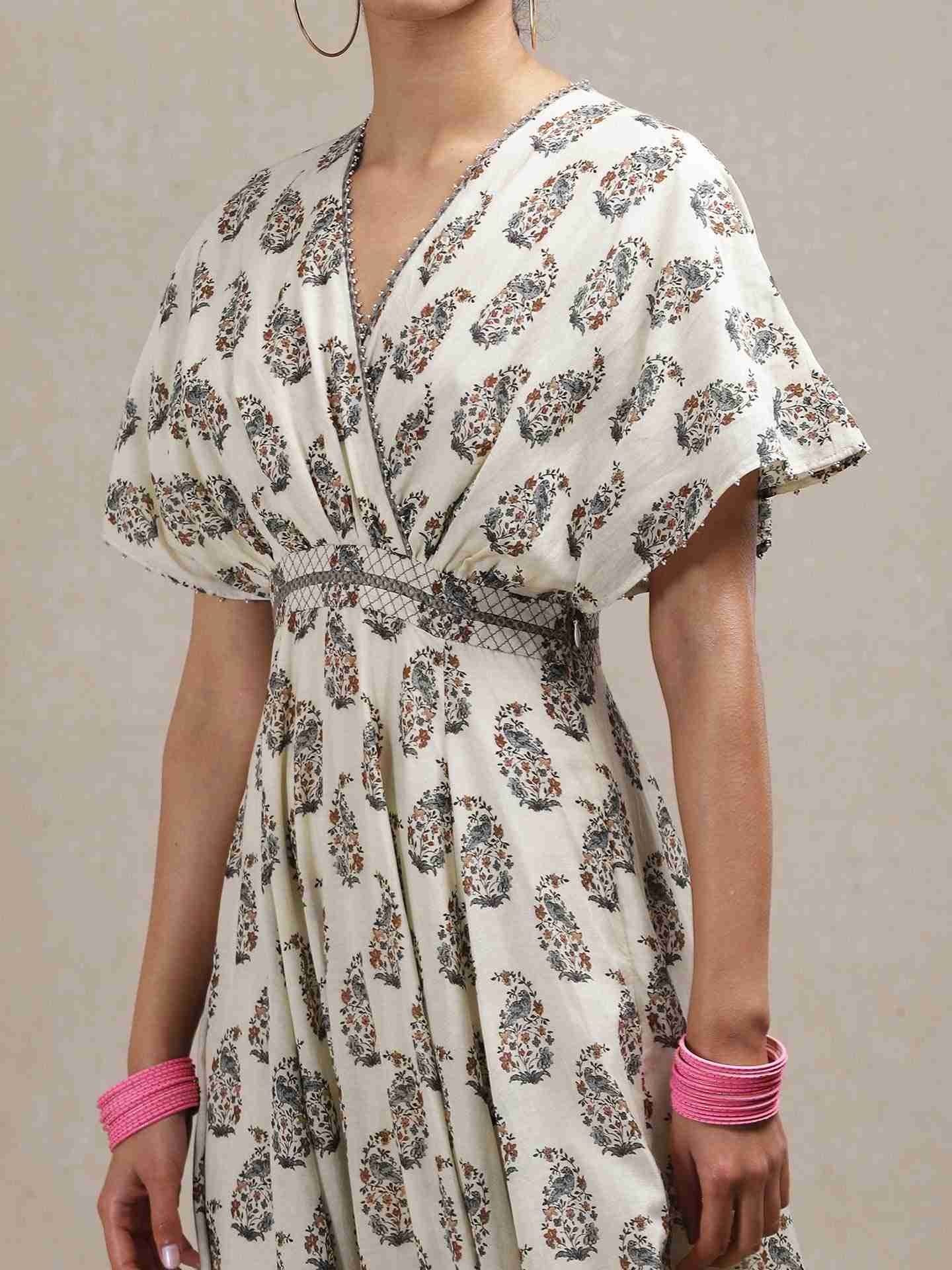 Beige Classic Kaftan Dress