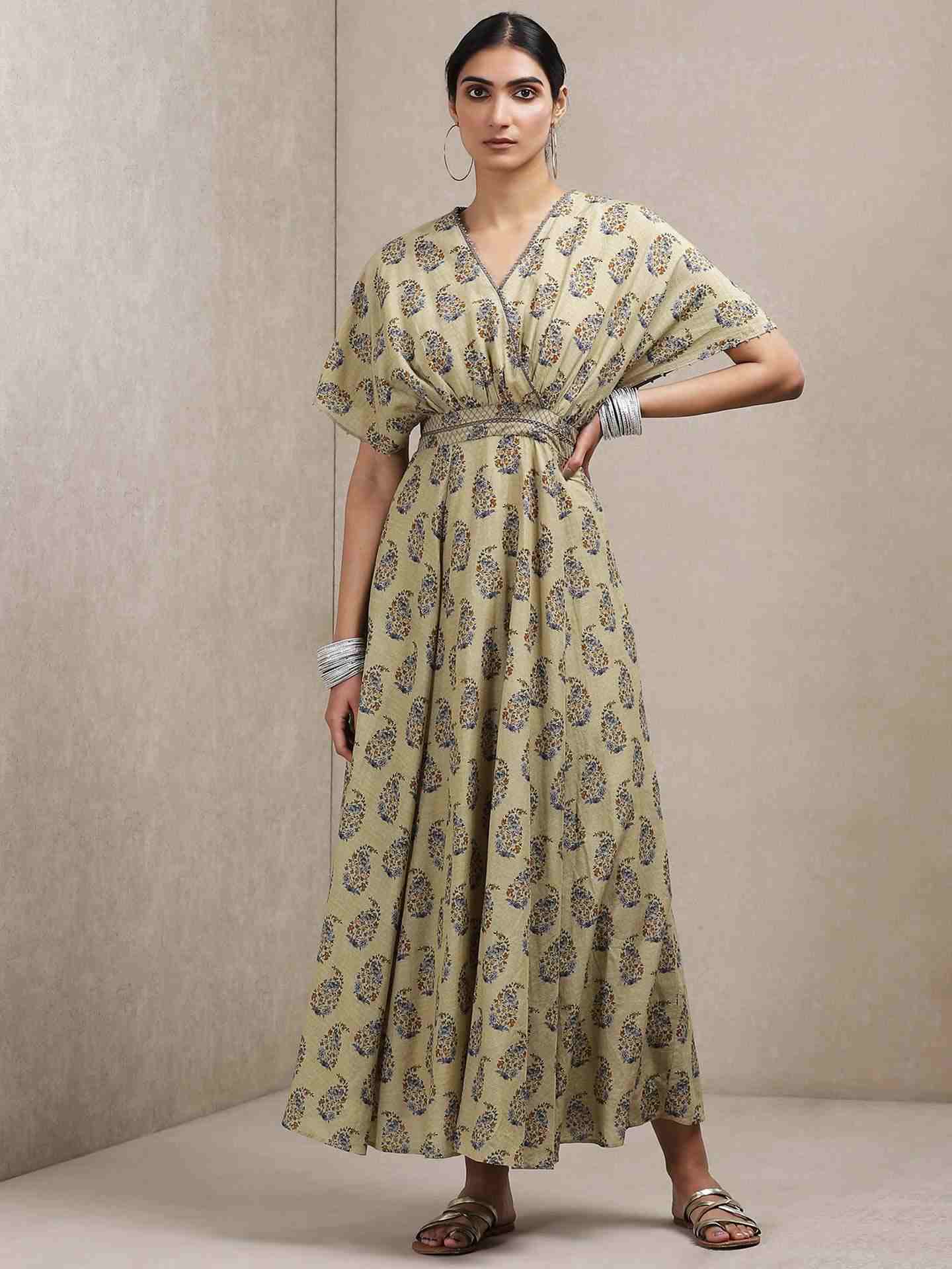 Olive Classic Kaftan Dress