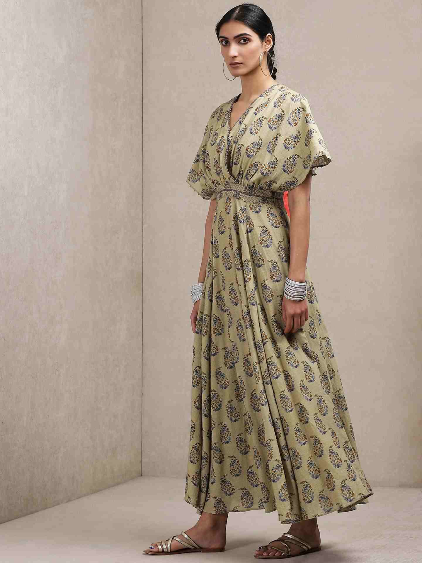 Olive Classic Kaftan Dress