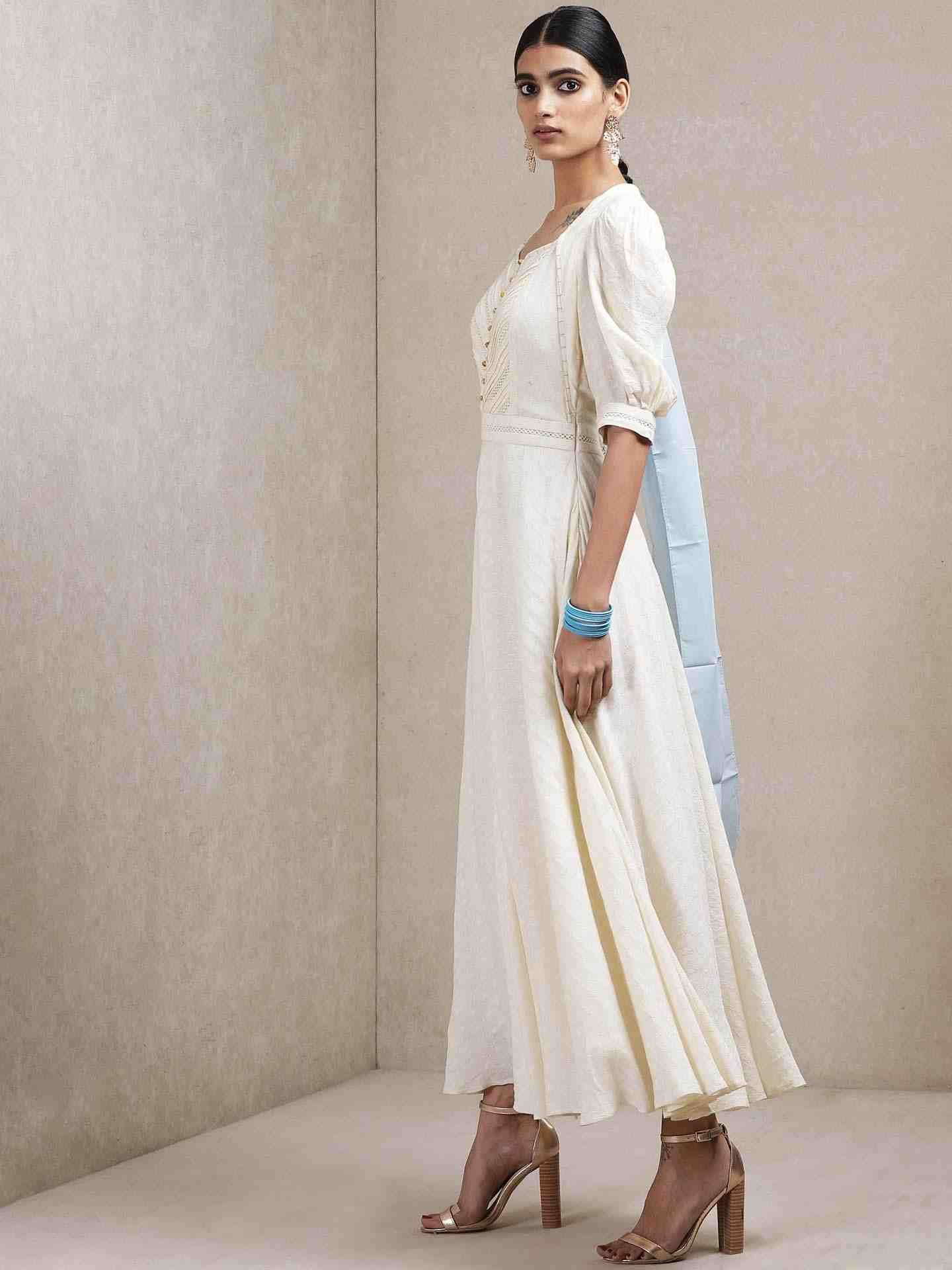 Off White Gagan Solid Dress