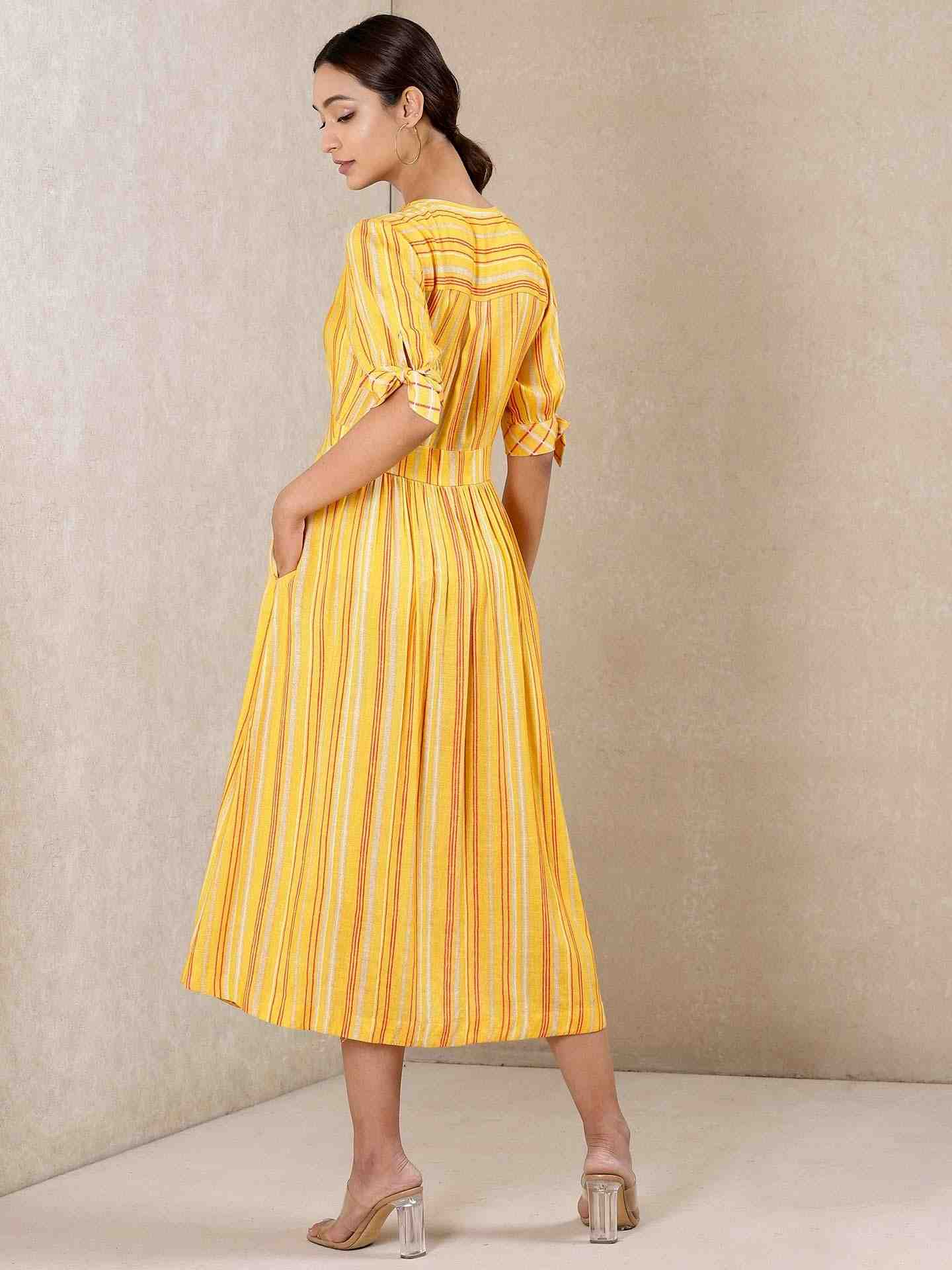 Yellow Modern Minimalist Dress