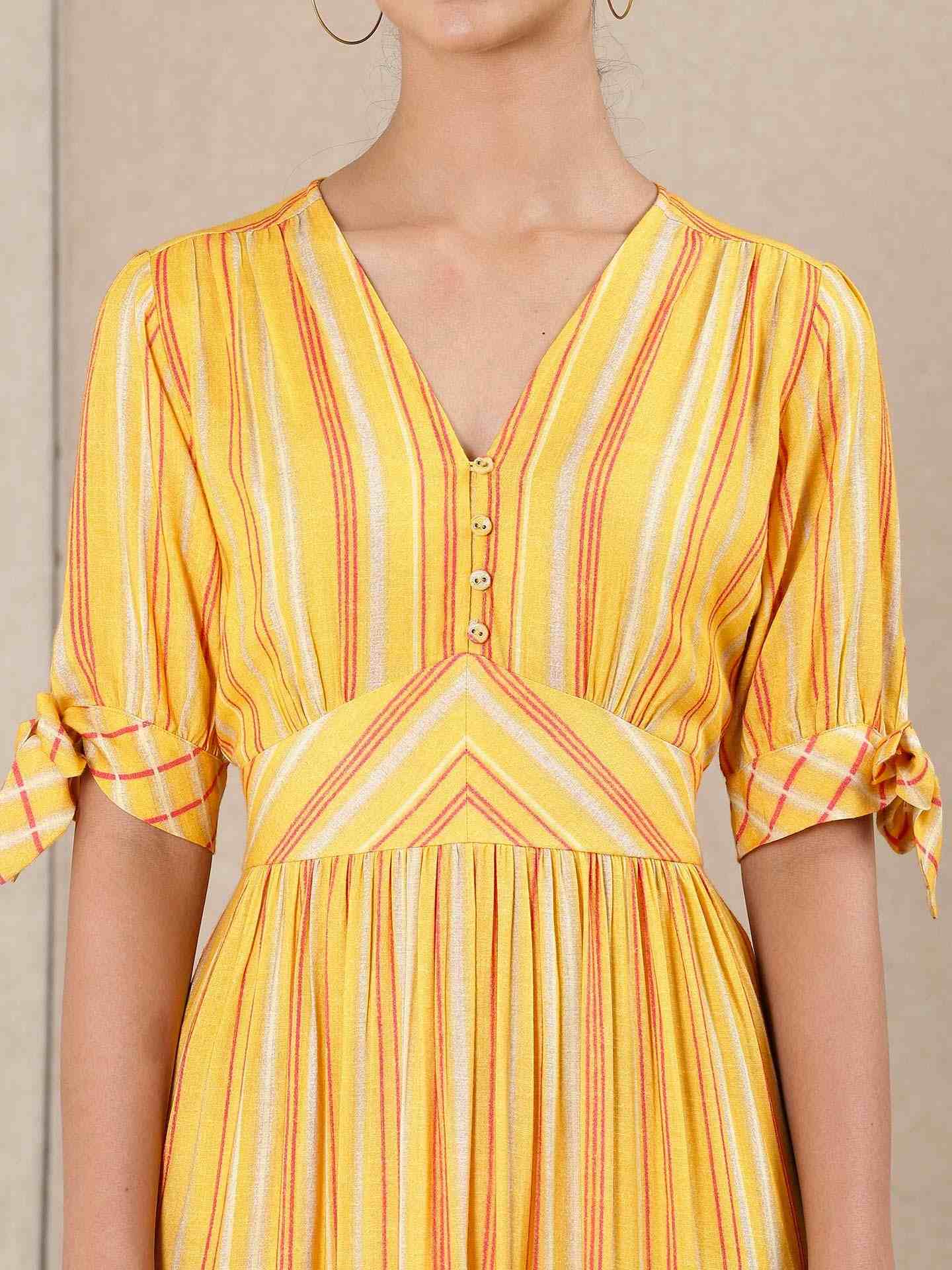 Yellow Modern Minimalist Dress