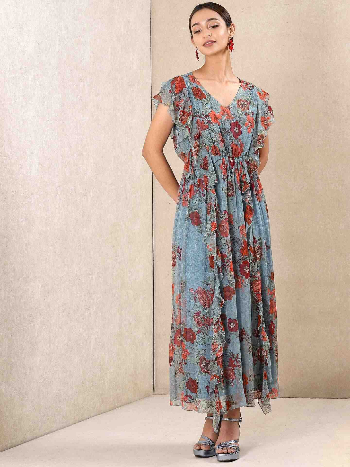 Dusty Blue Manvik Dress