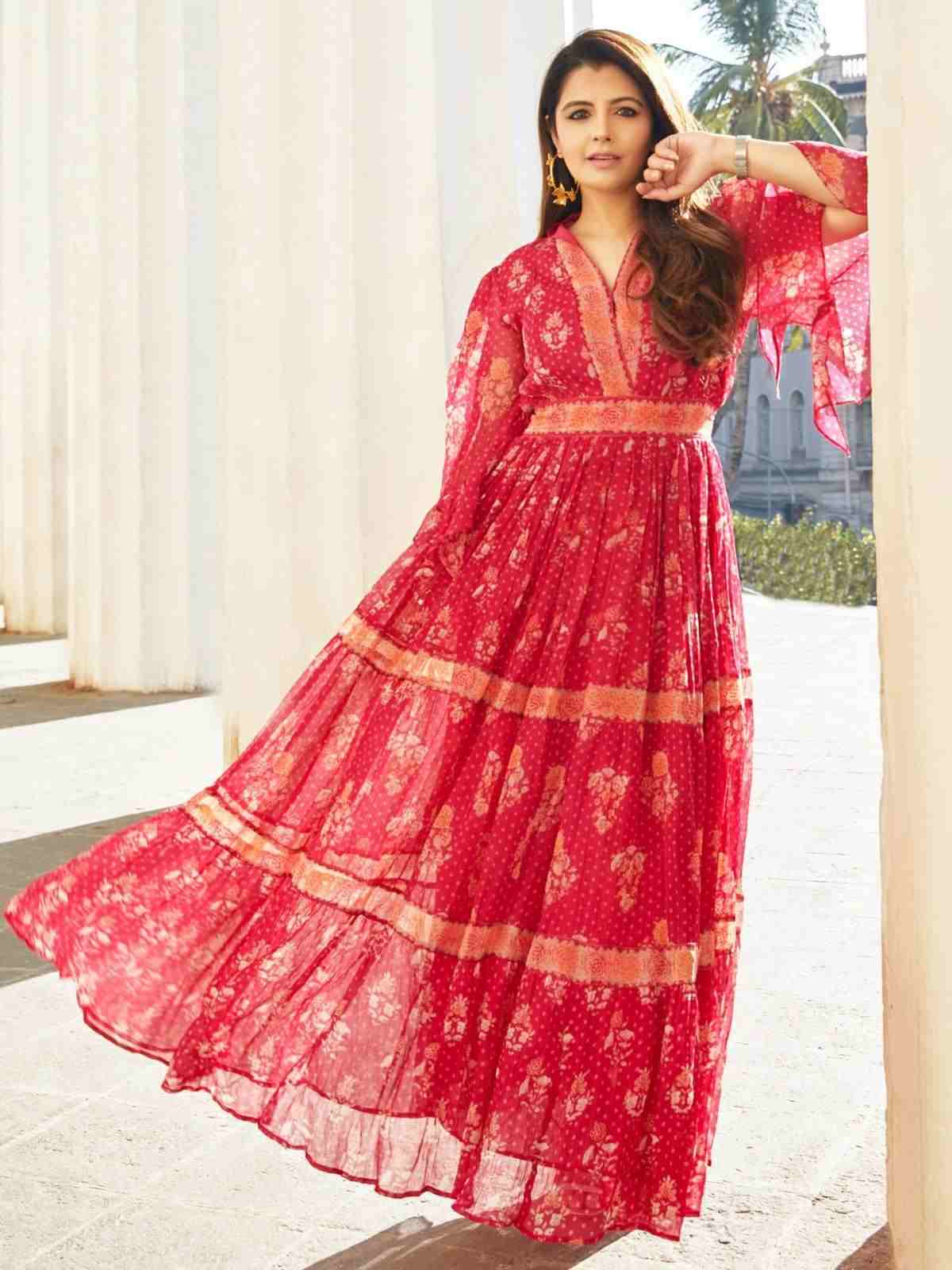 Pink Keya Allover Dress