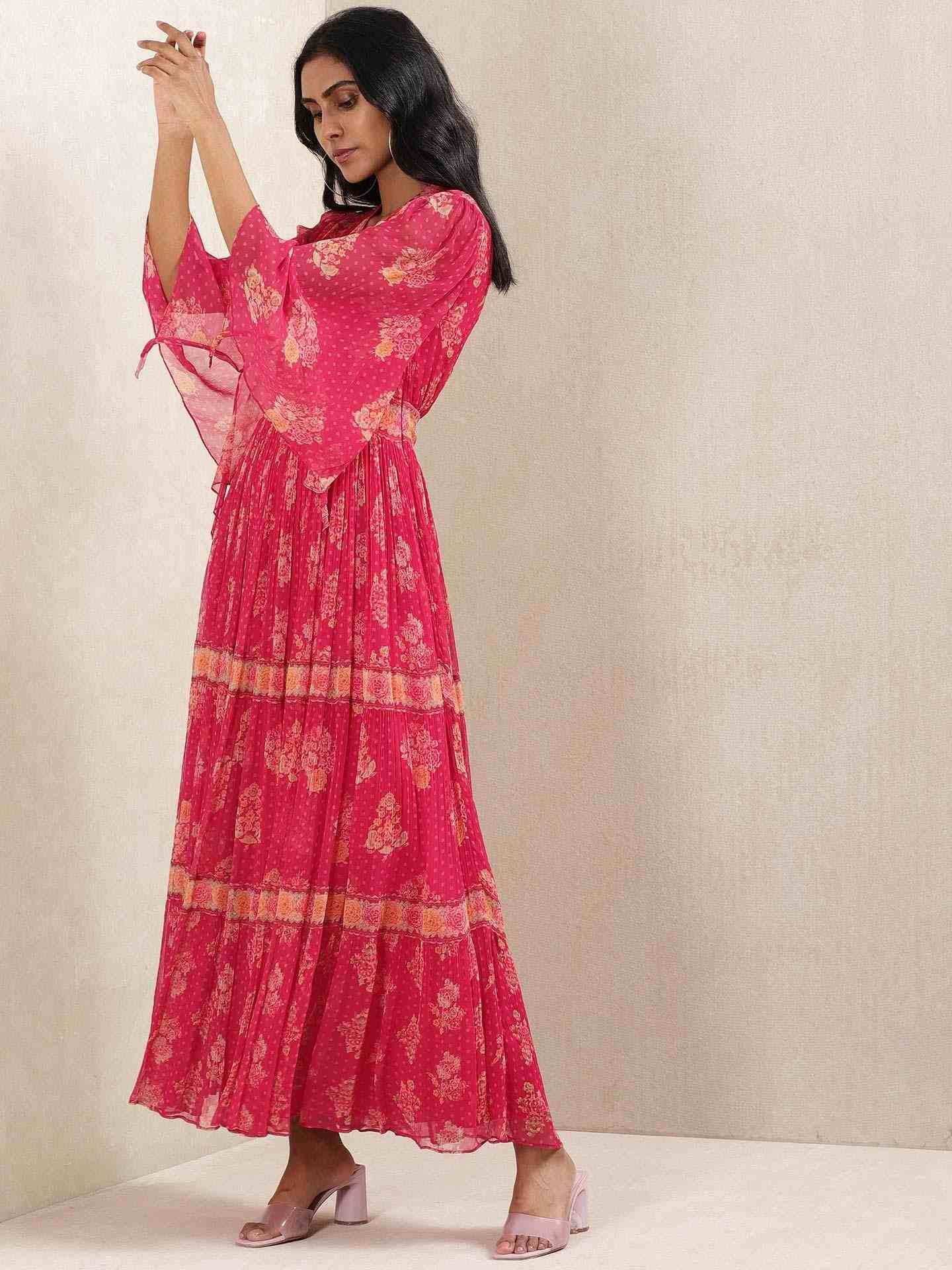 Pink Keya Allover Dress