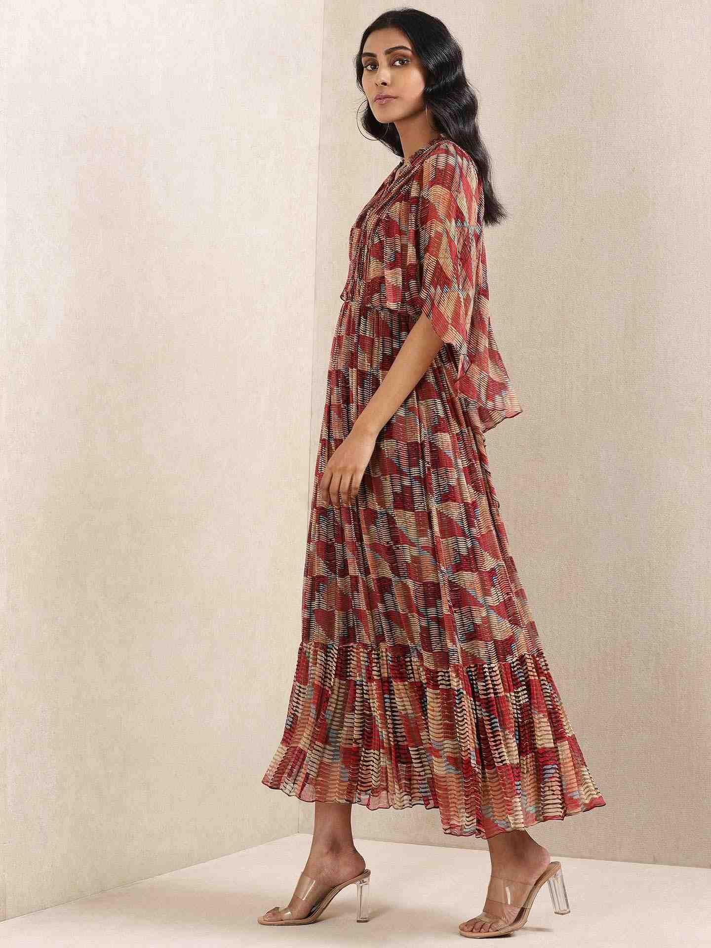 Multi-Color Gizza Kaftan Dress