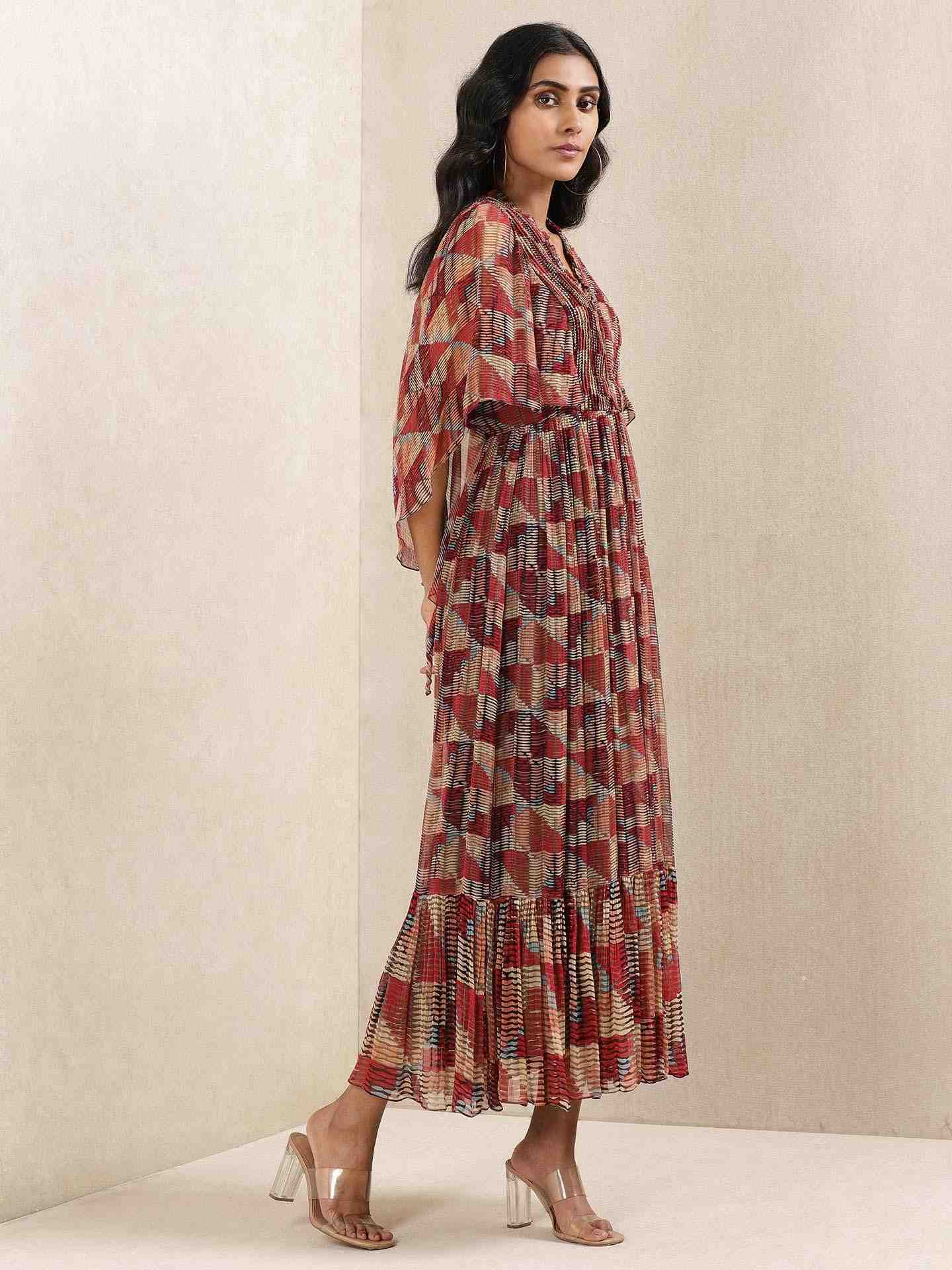 Multi-Color Gizza Kaftan Dress