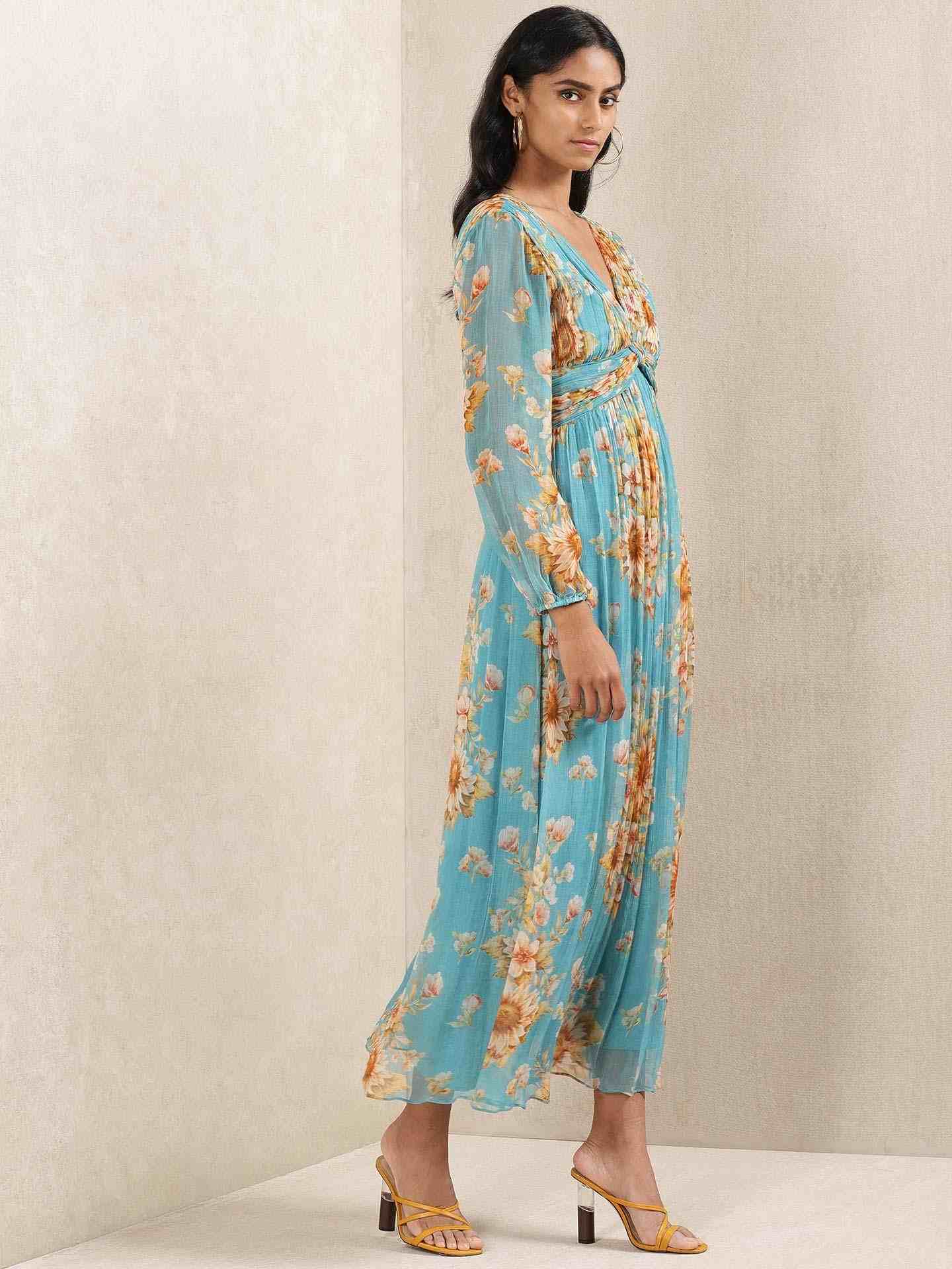 Turquoise Carnation Dress