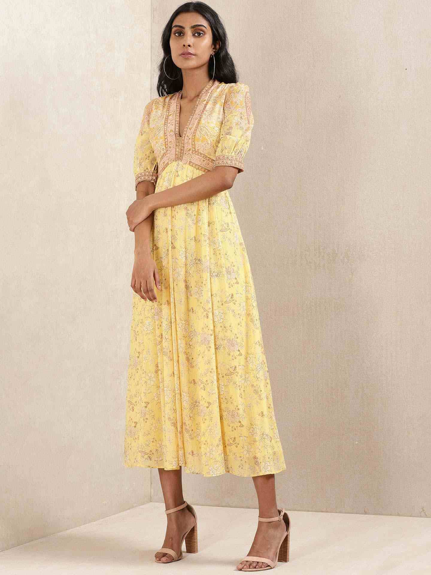 Yellow Chirala Dress