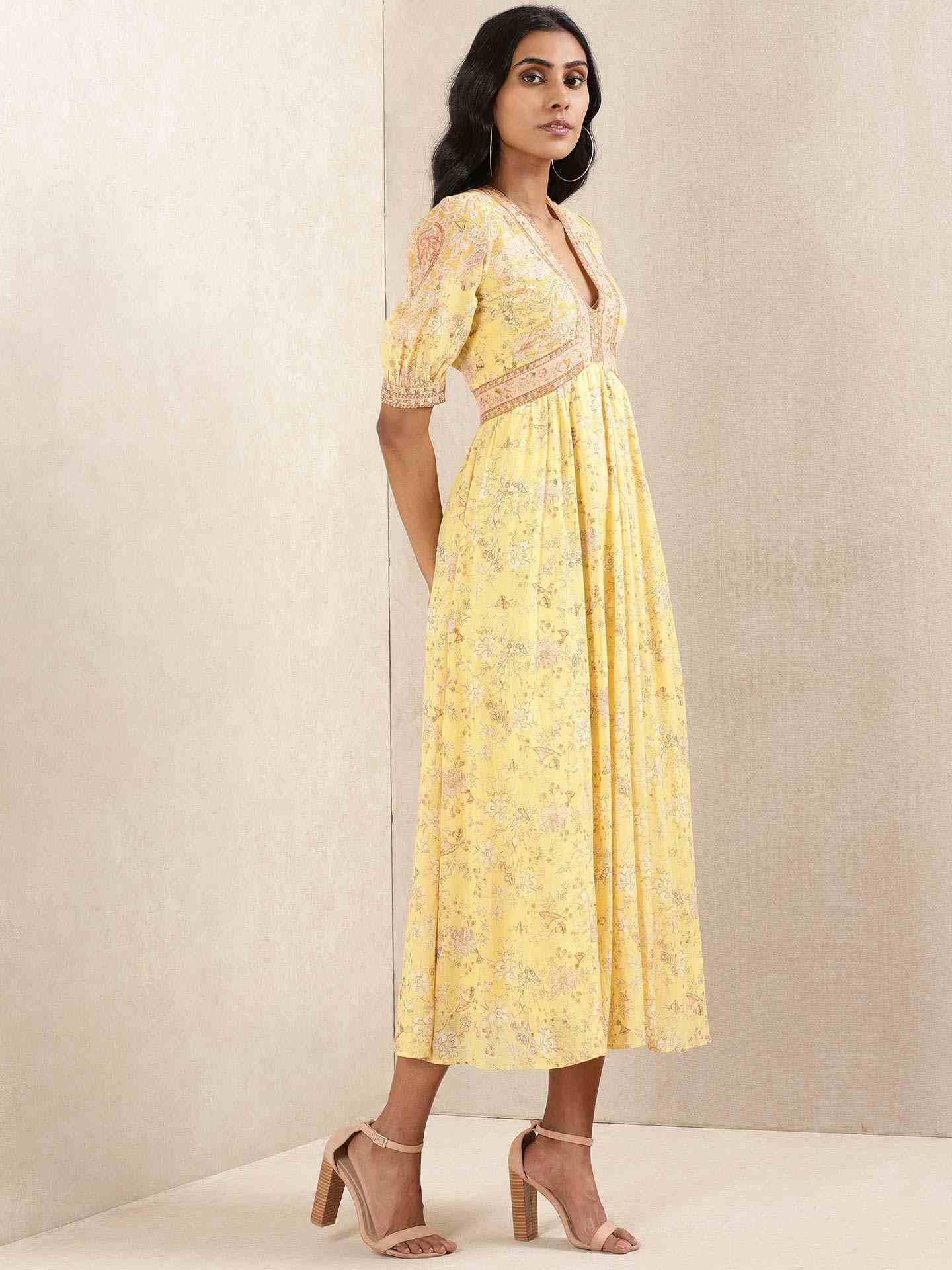 Yellow Chirala Dress