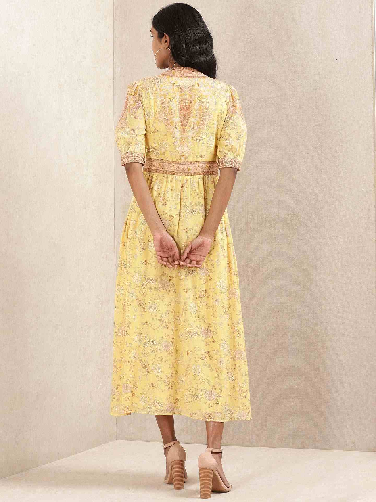 Yellow Chirala Dress
