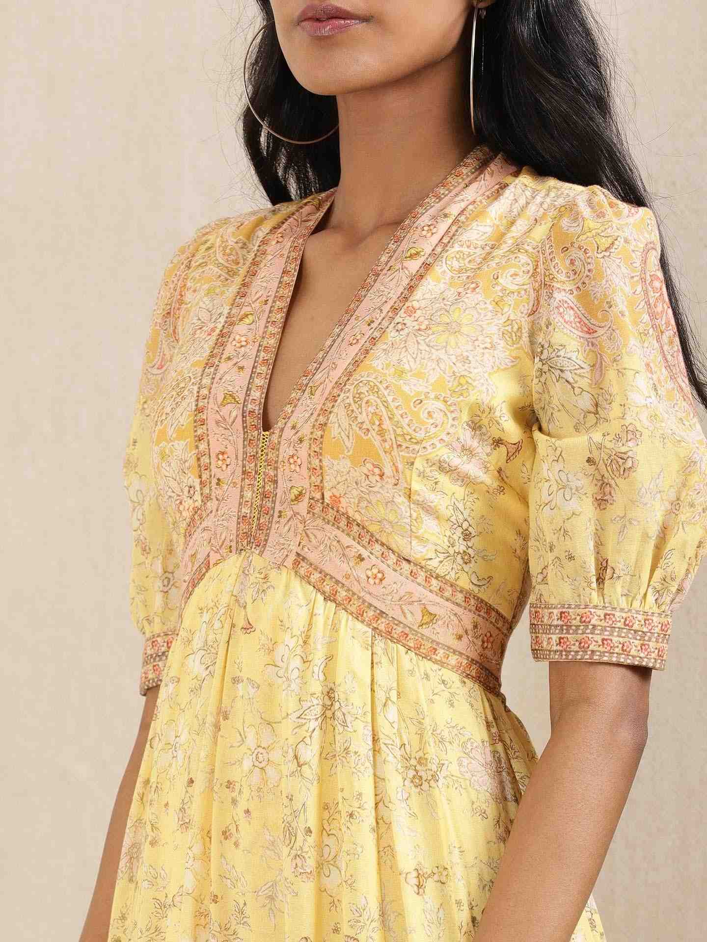 Yellow Chirala Dress