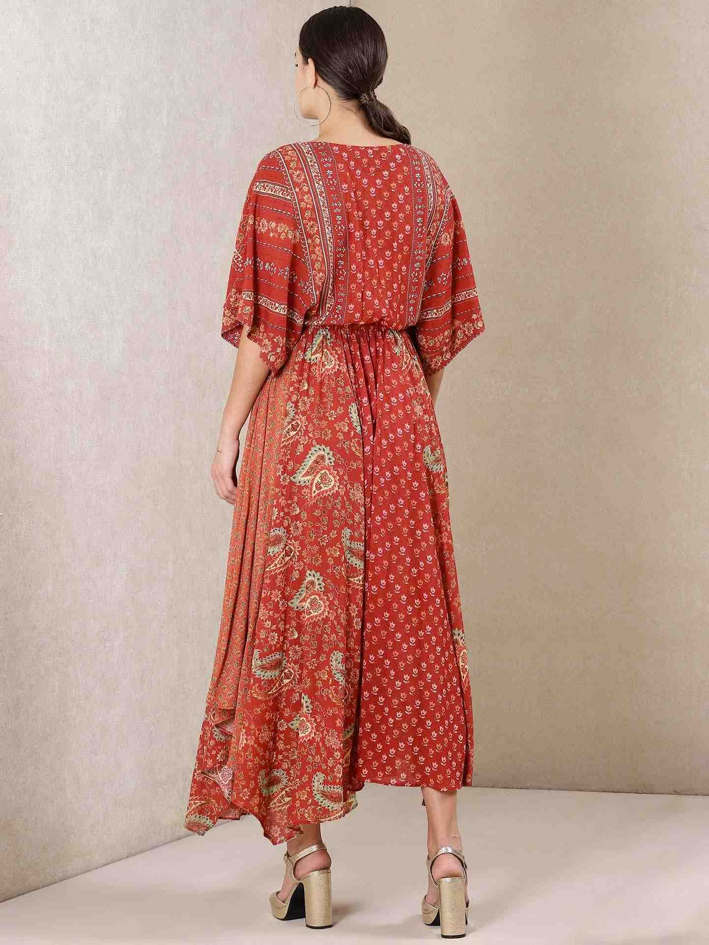 Rust Jahaan Kaftan Dress