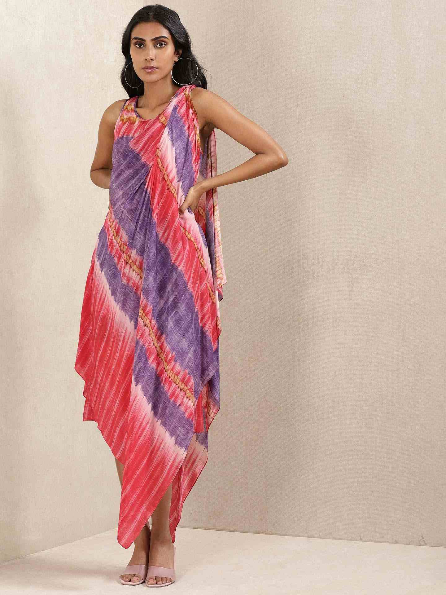 Pink Adah Crepe Dress