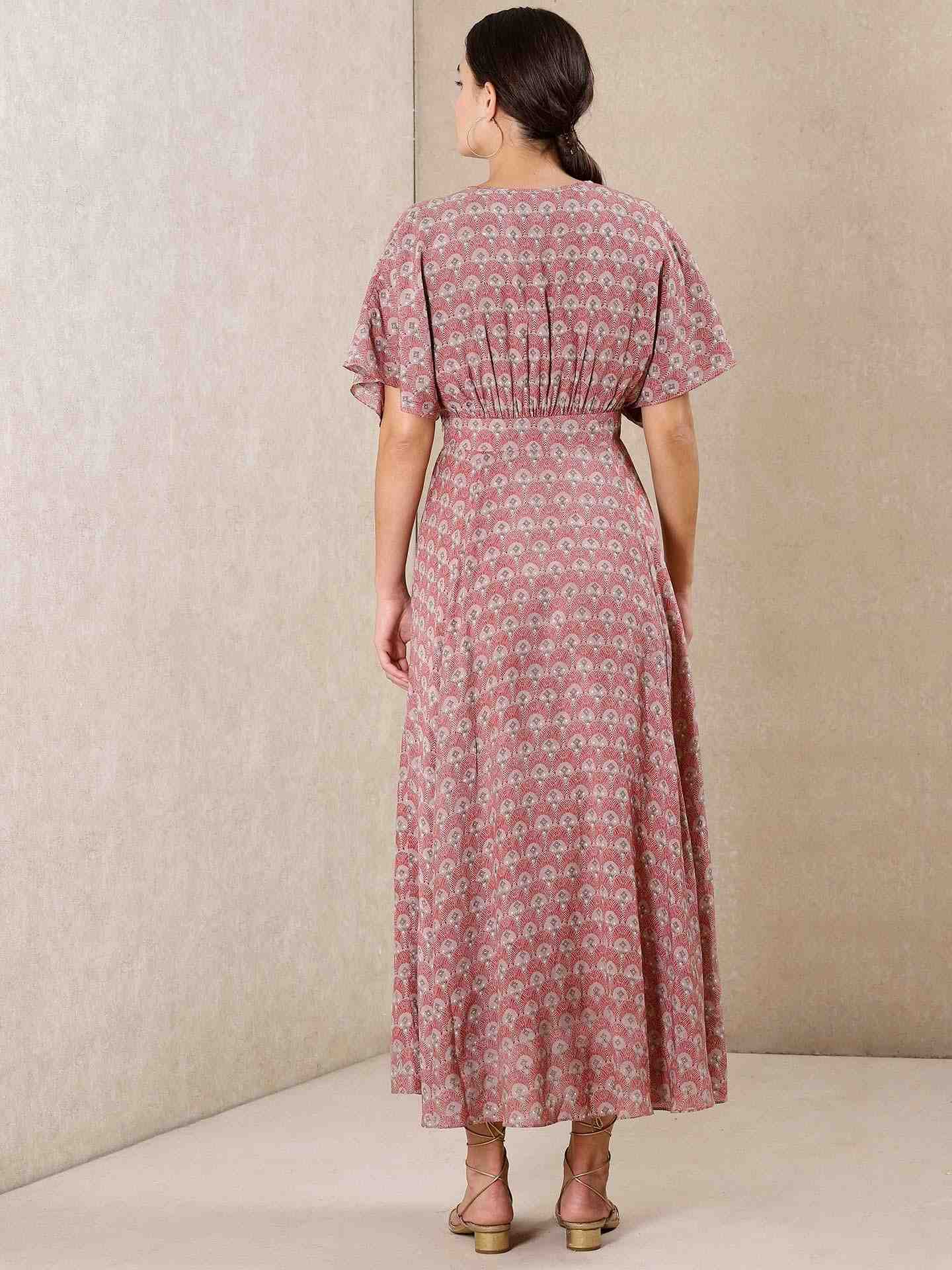 Pink Modern Minimalist Kaftan Dress