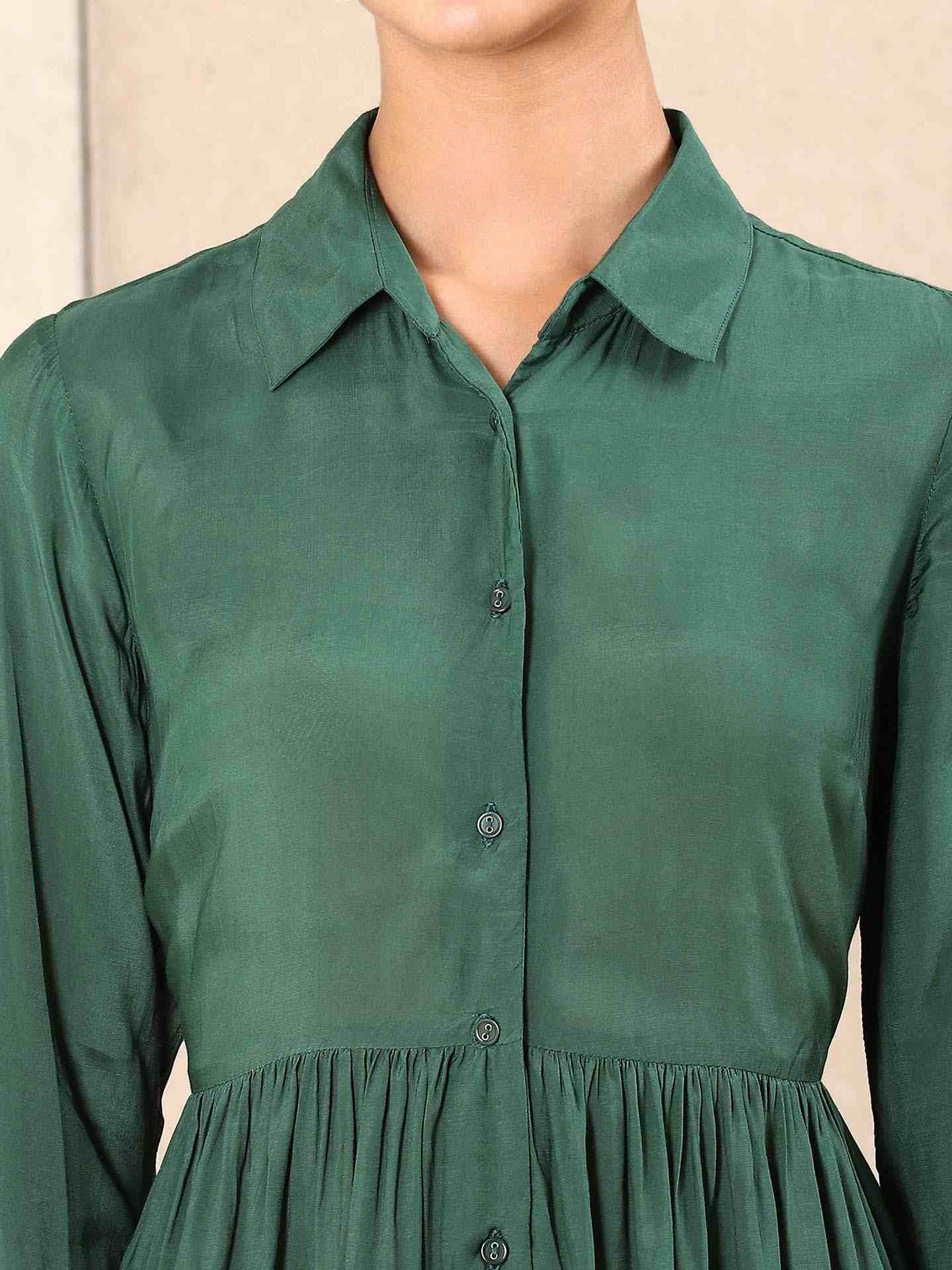 Green Modern Minimalist Dress