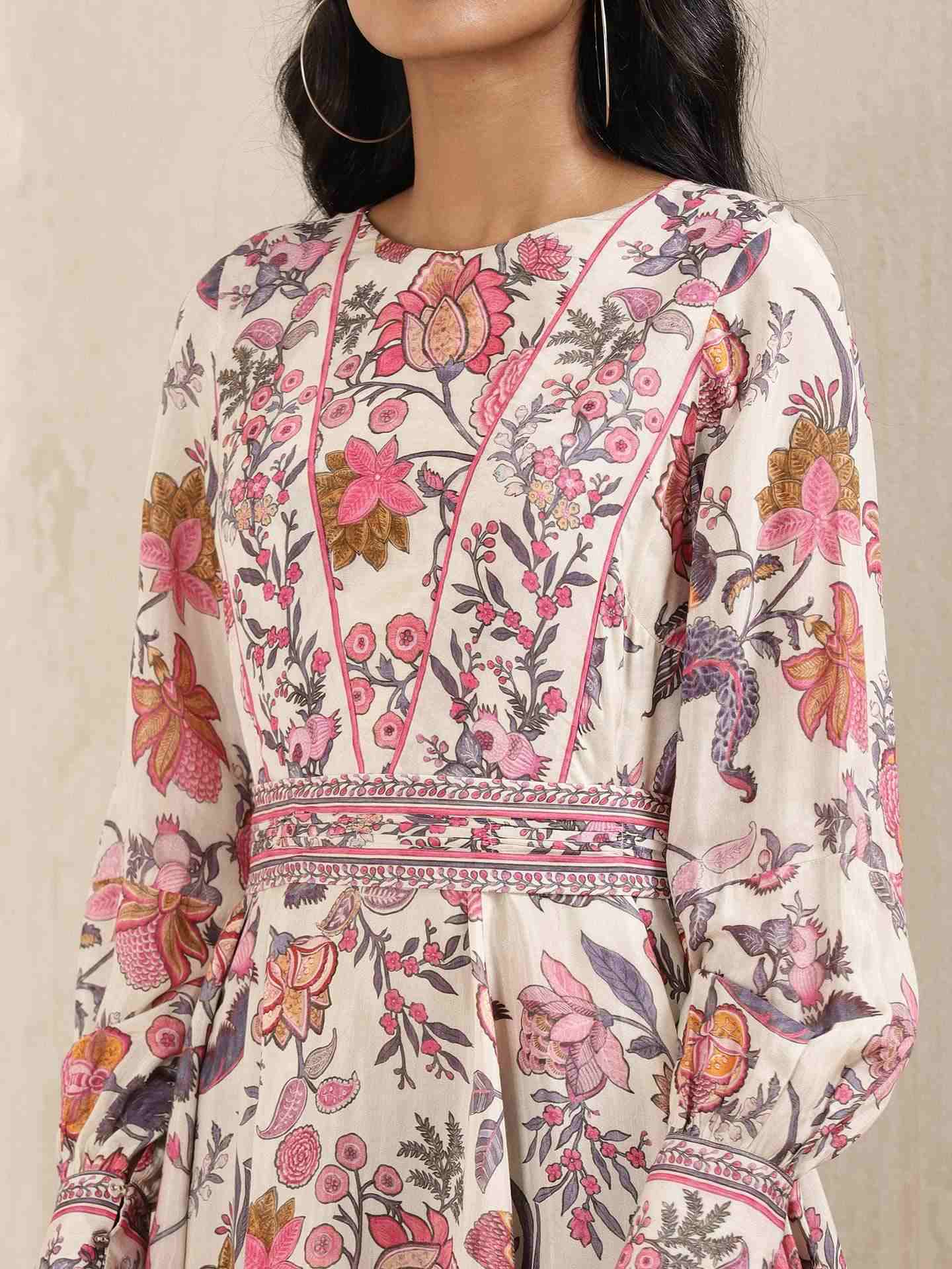 Off White Kesar Dress