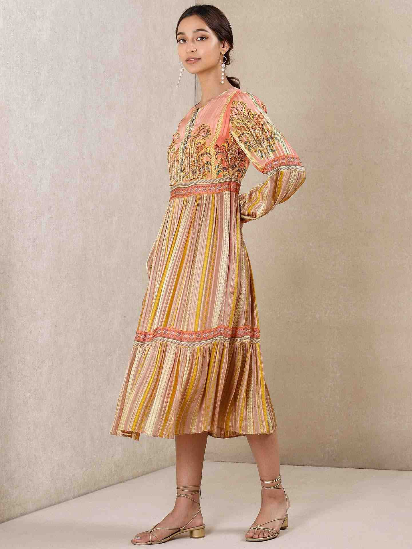 Coral Ervin Satin Dress