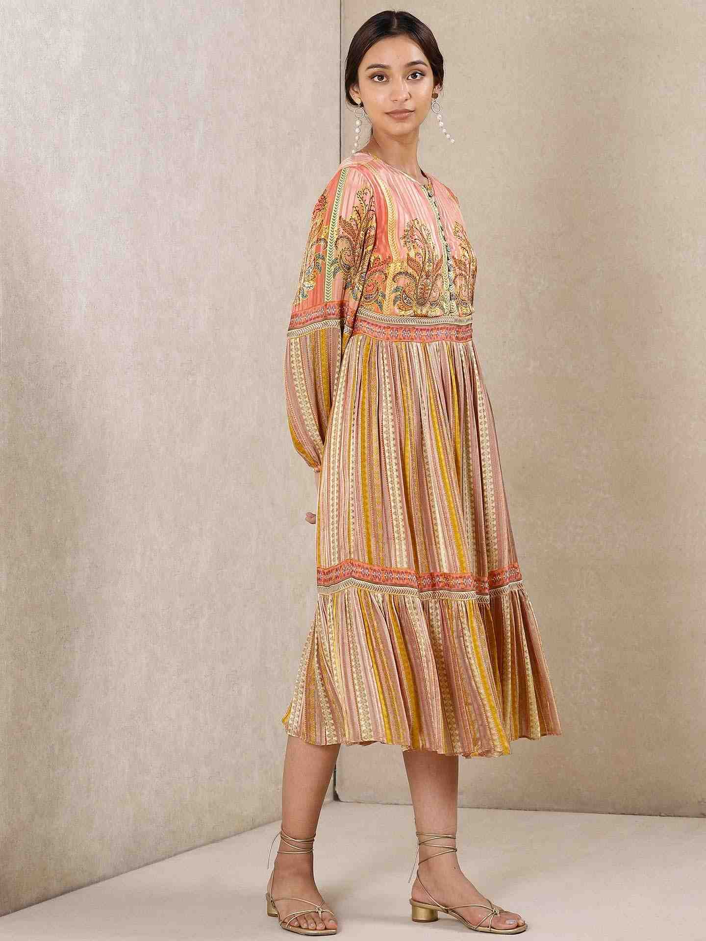 Coral Ervin Satin Dress