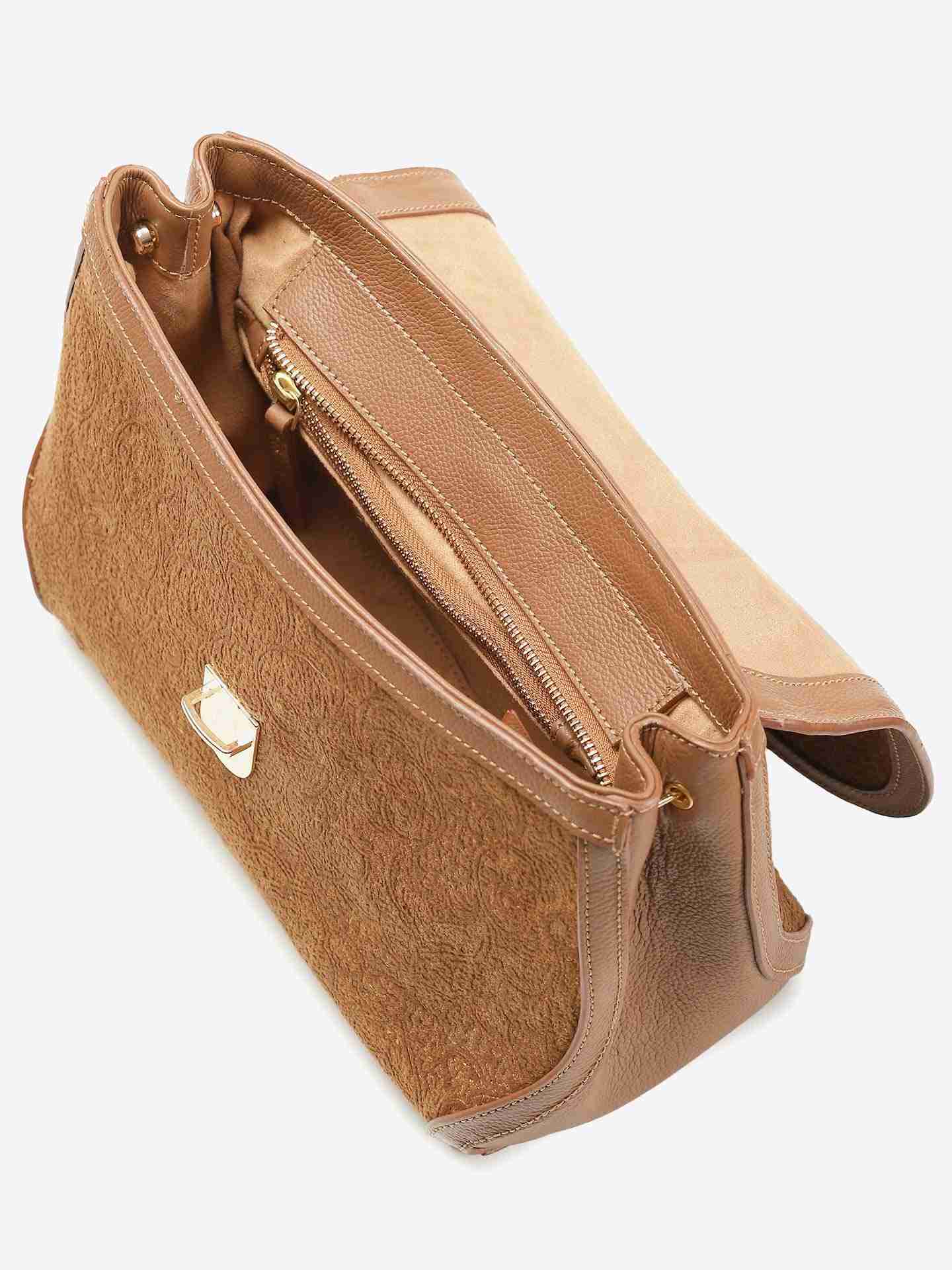 Brown Mocha Suede Grab Bag
