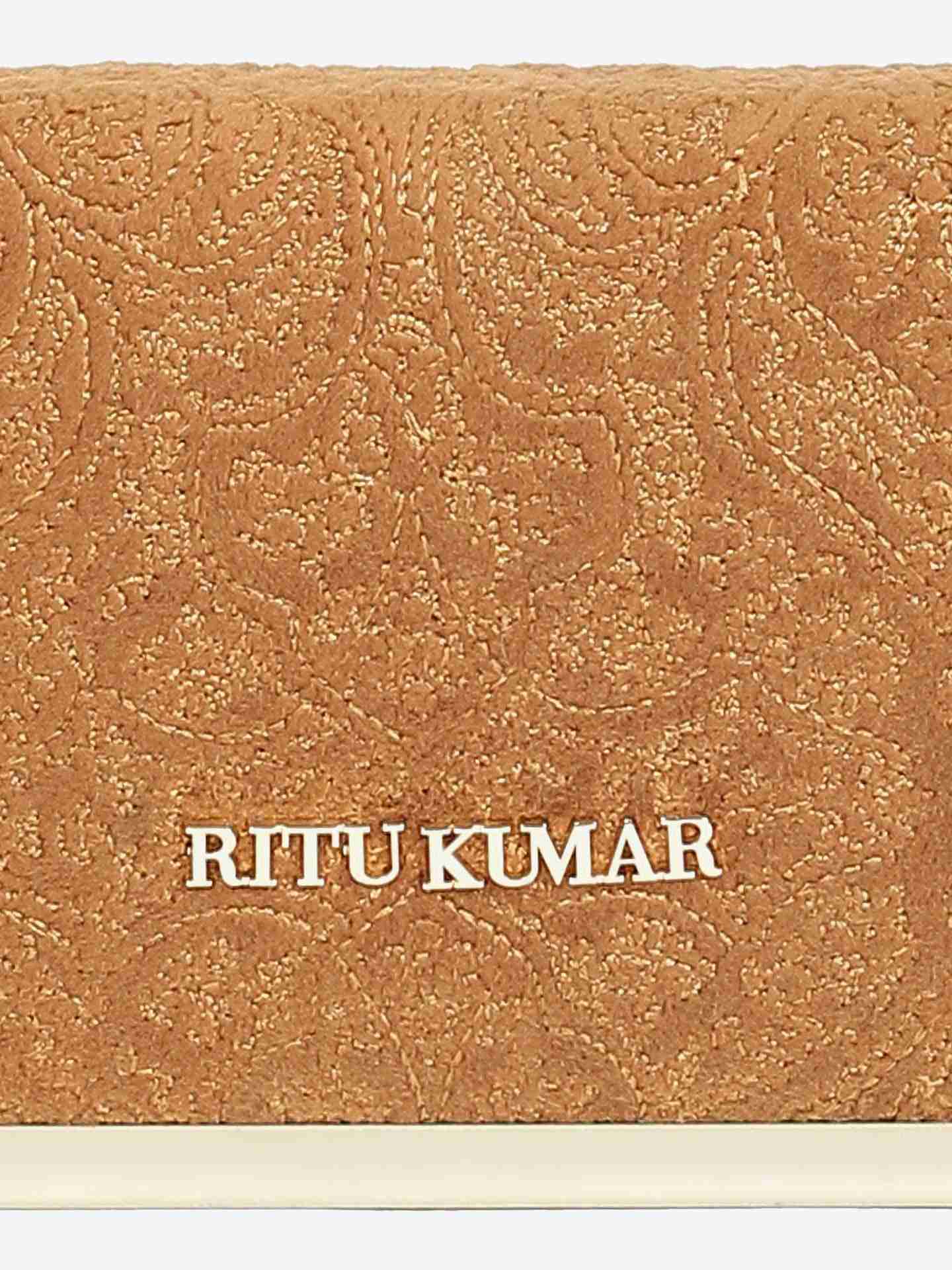 Brown Mocha Suede Rectangle Clutch