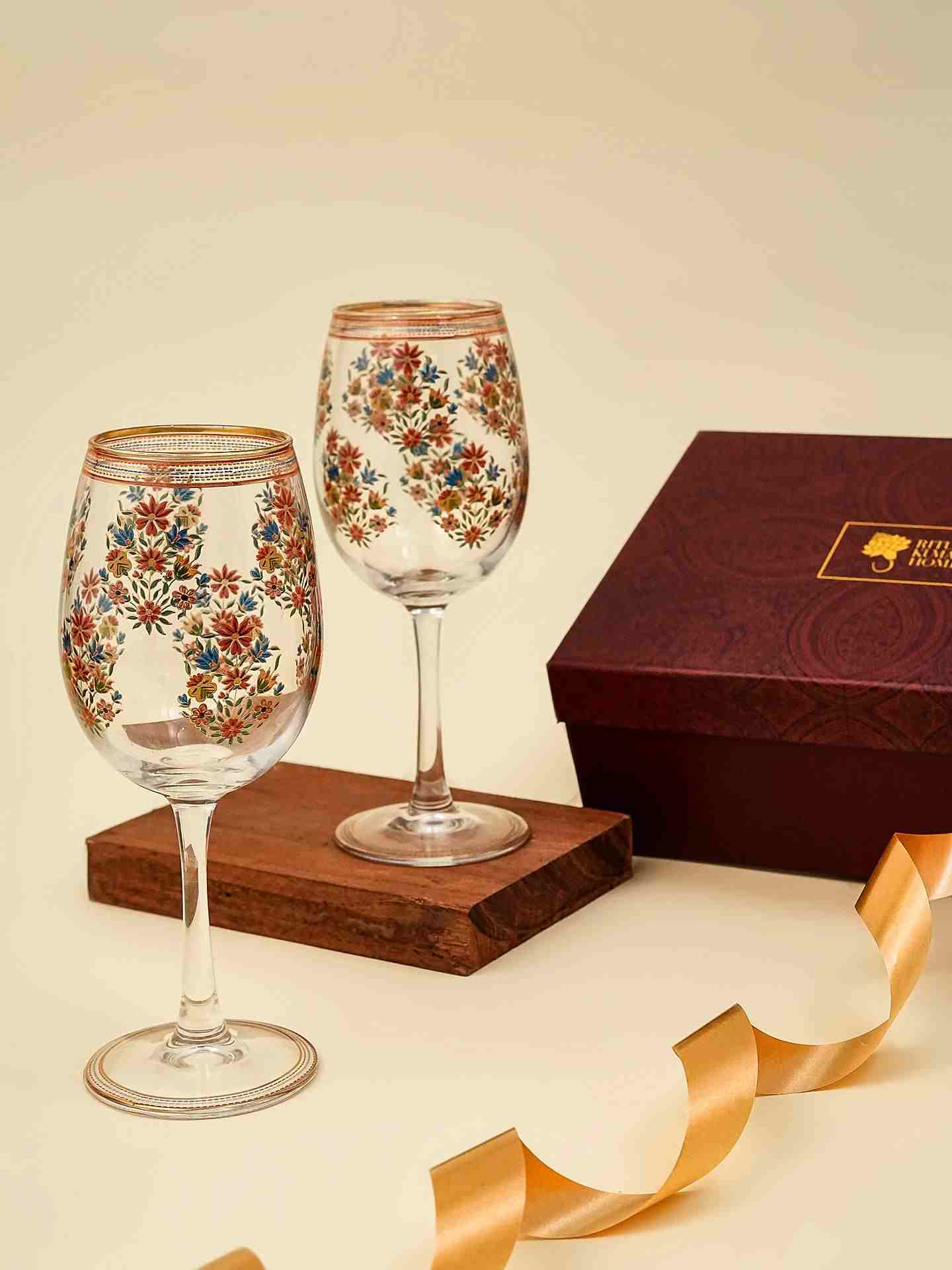 Rust Banki Goblet Glass