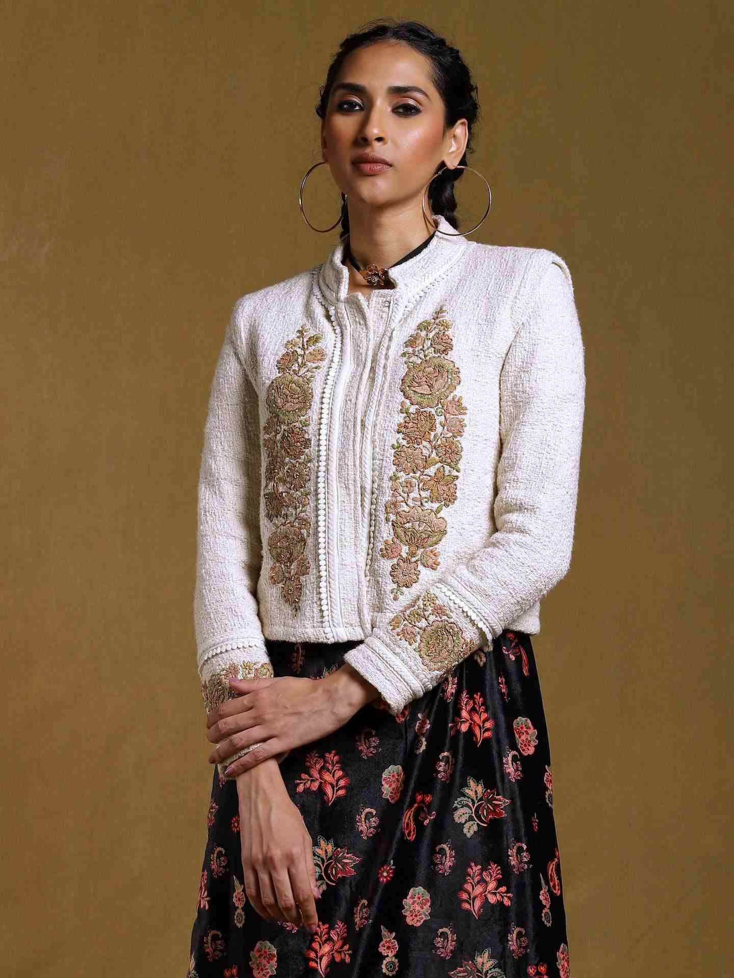 Off White Antari Cotton Structured Jacket