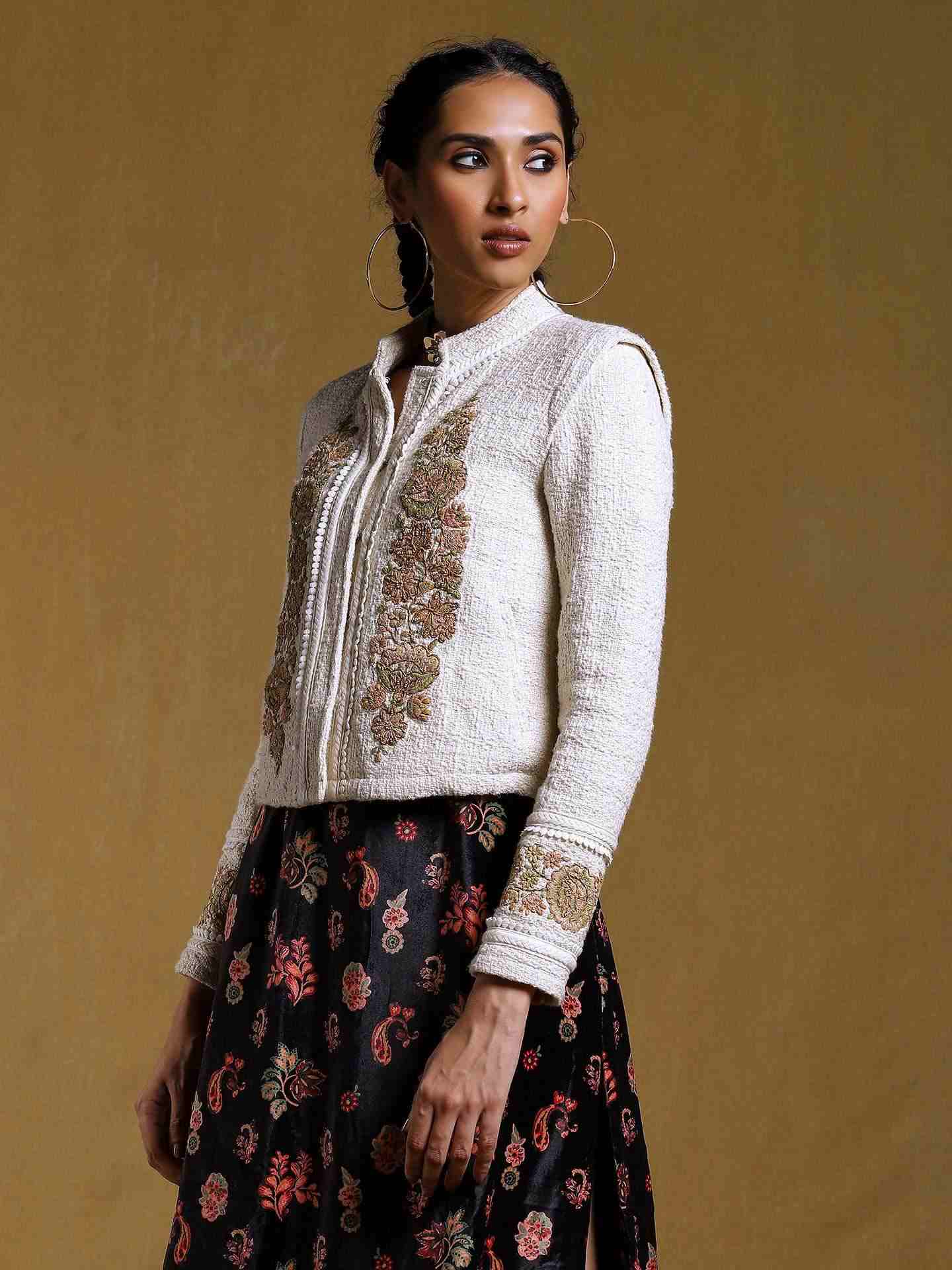 Off White Antari Cotton Structured Jacket