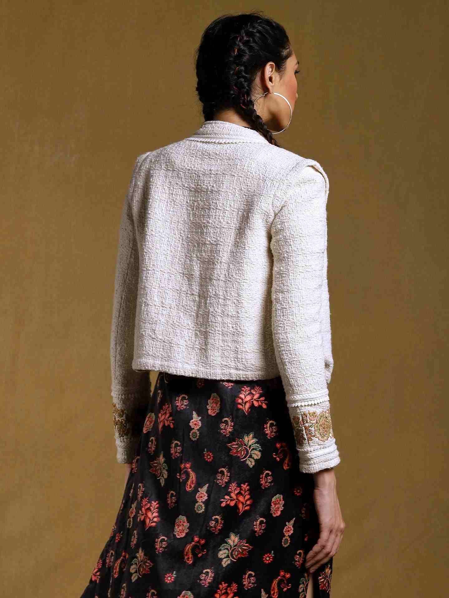 Off White Antari Cotton Structured Jacket