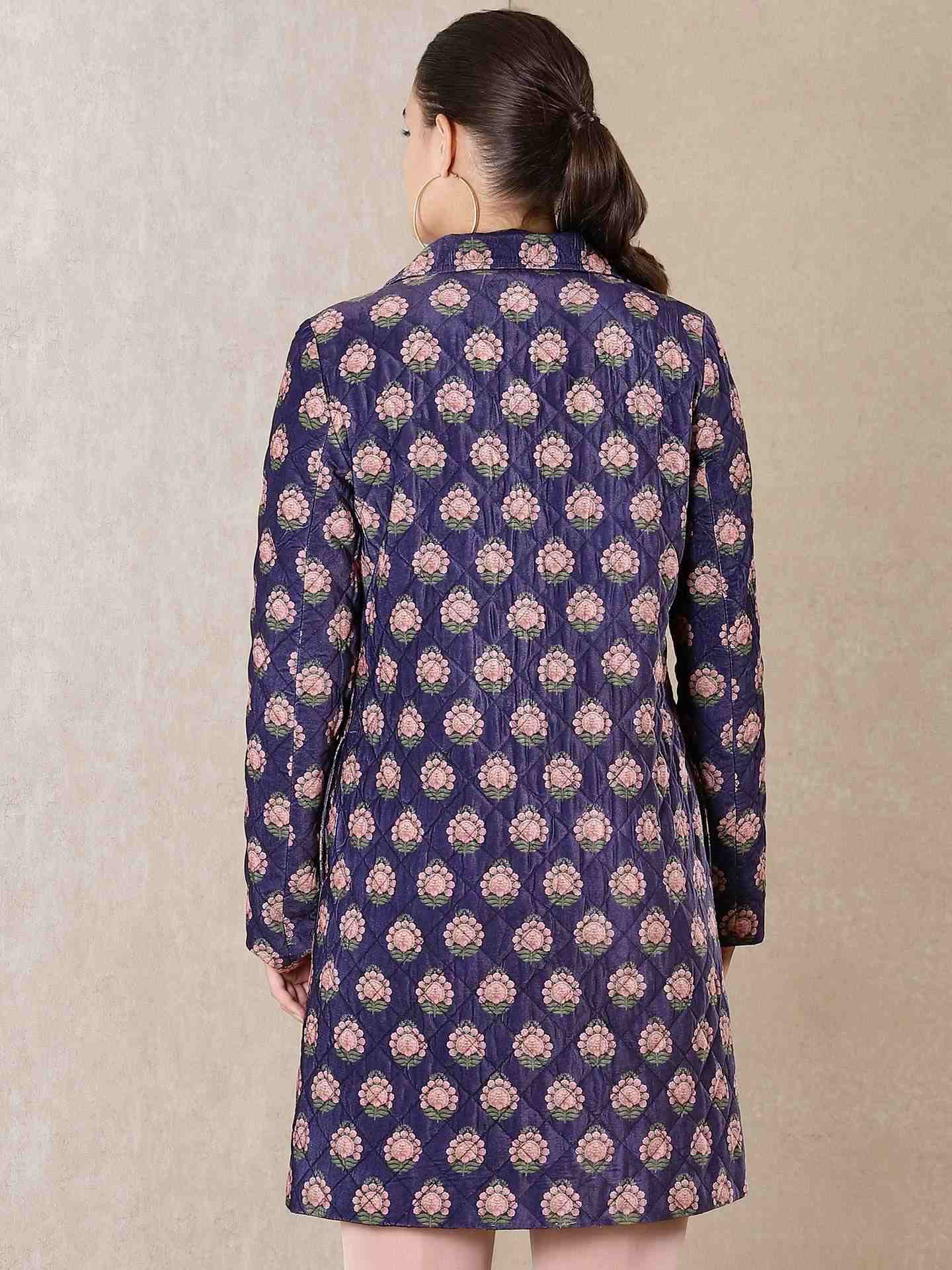 Dark Purple Noori Velvet Jacket