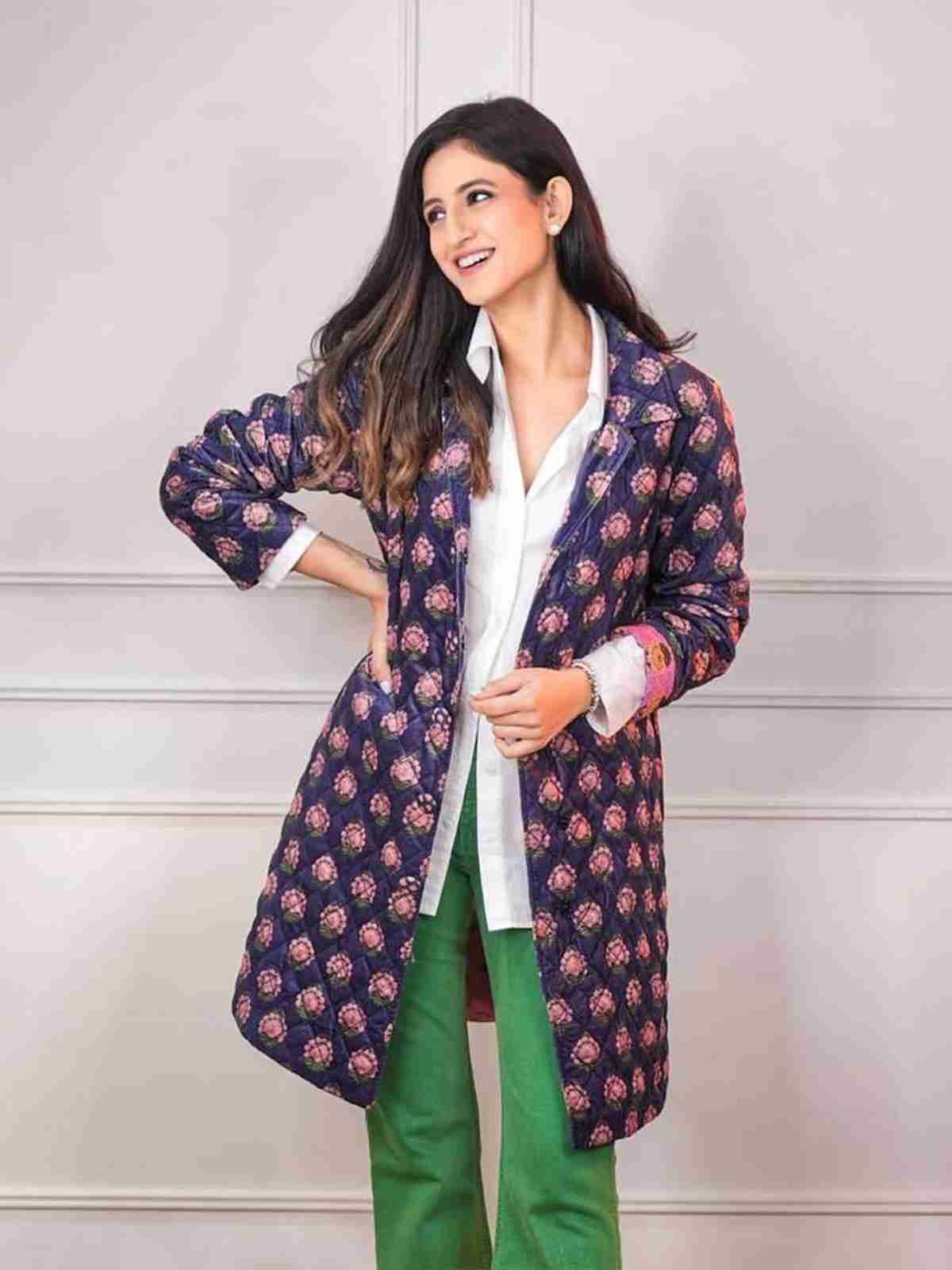 Dark Purple Noori Velvet Jacket