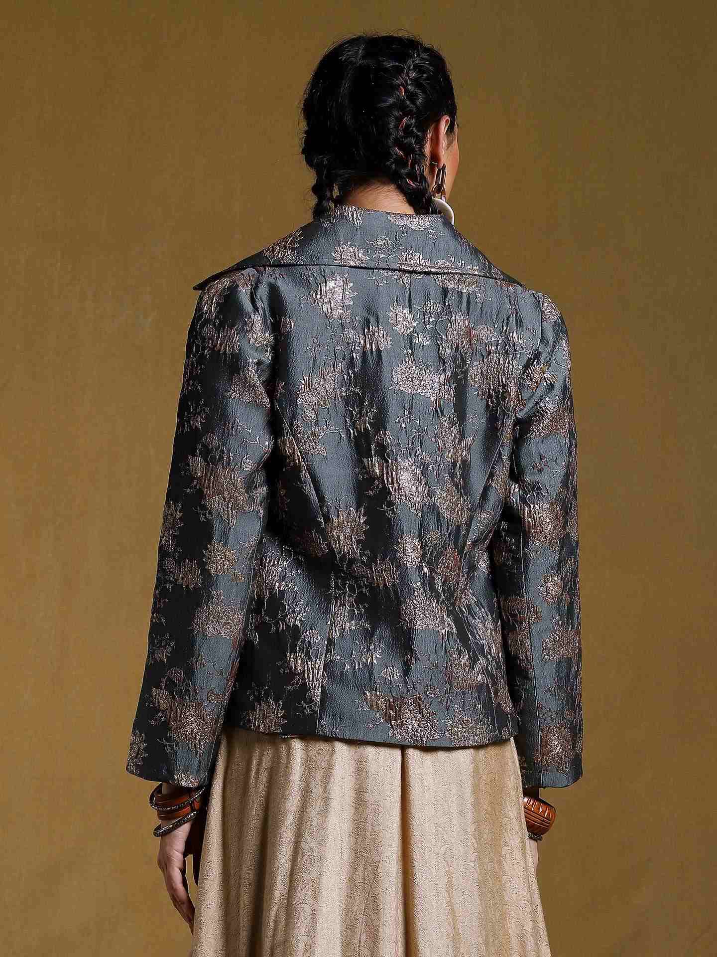 Green Antari Structured Jacket