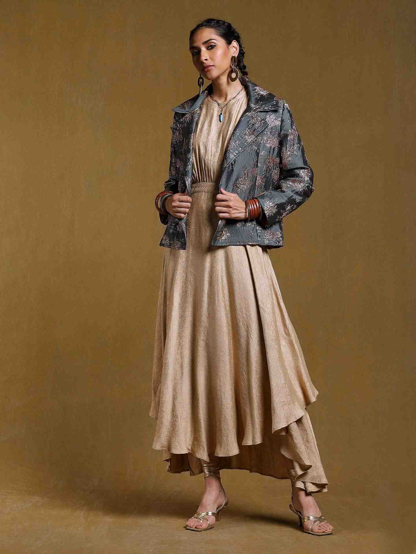 Green Antari Structured Jacket